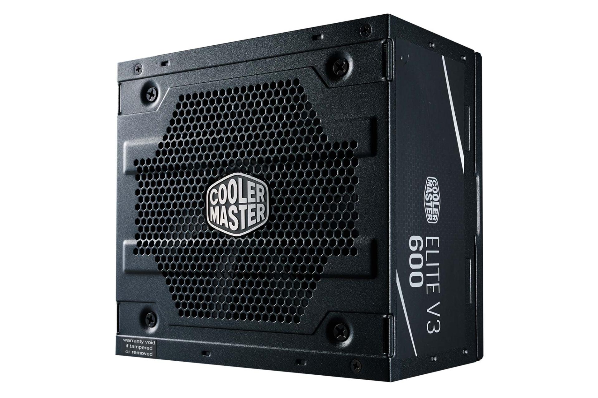 پاور کامپیوتر کولر مستر ELITE 600W V3 با توان 600 وات نمای بالا