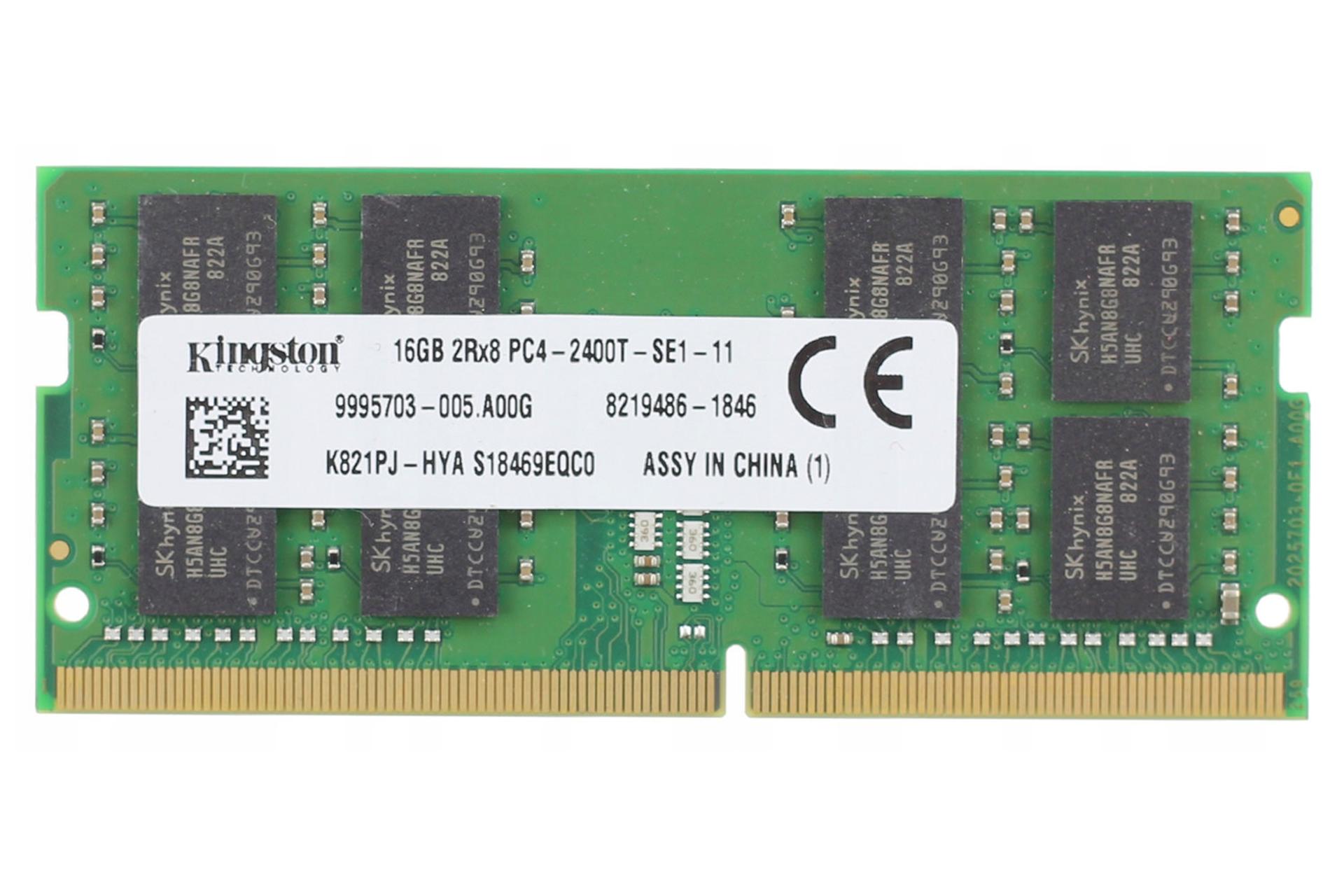 رم کینگستون Kingston K821PJ-HYA 16GB DDR4-2400 CL17