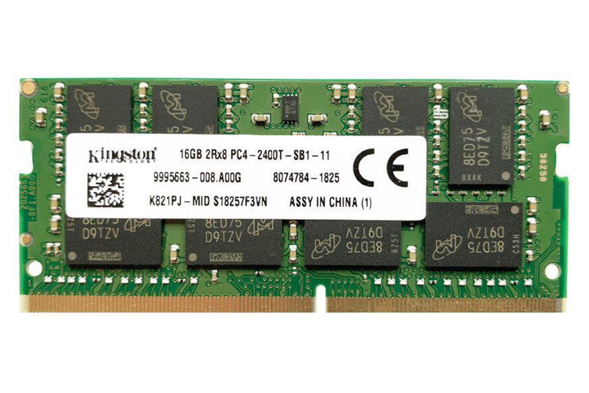 رم کینگستون Kingston K821PJ-MID 16GB DDR4-2400 CL17