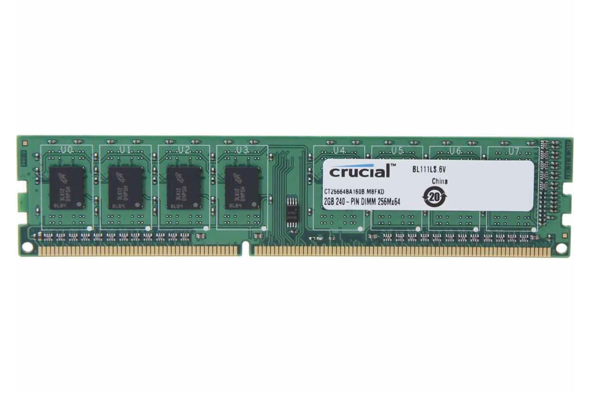 رم کروشیال Crucial CT25664BA160B 2GB DDR3-1600 CL11