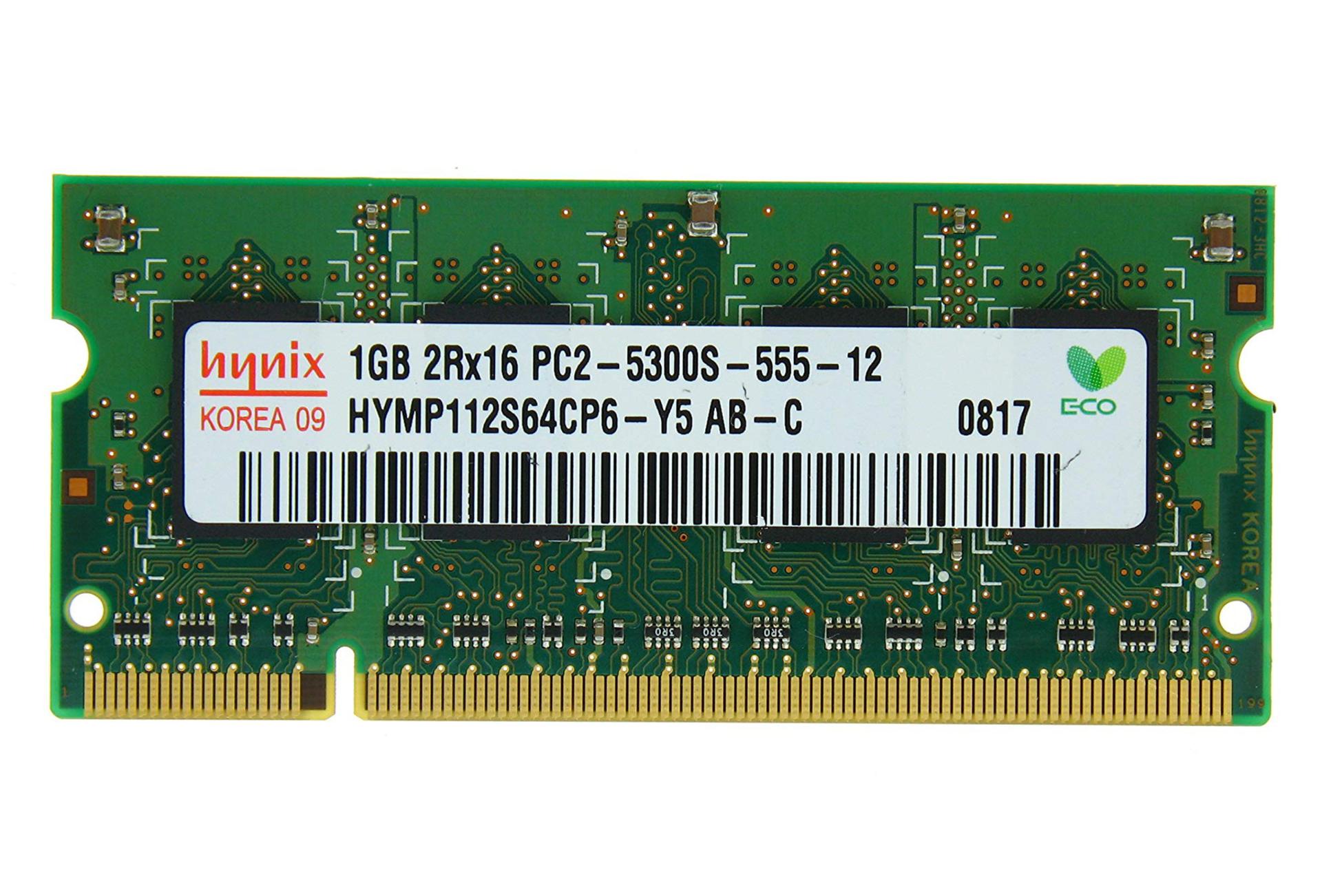 رم اس کی هاینیکس SK Hynix HYMP112S64CP6-Y5-AB-C 1GB DDR2-667 CL5