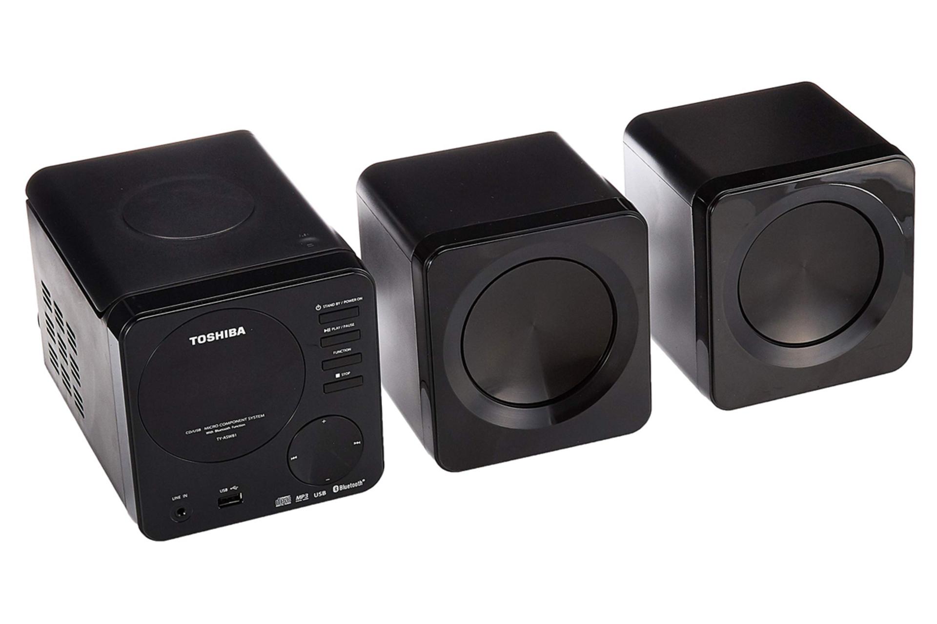 ابعاد اسپیکر توشیبا TY-ASW81