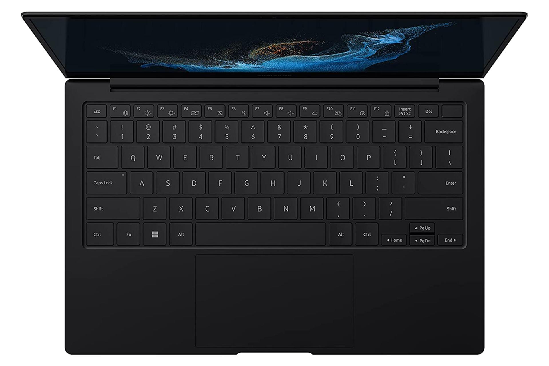 نمای بالا لپ تاپ سامسونگ گلکسی بوک 2 پرو