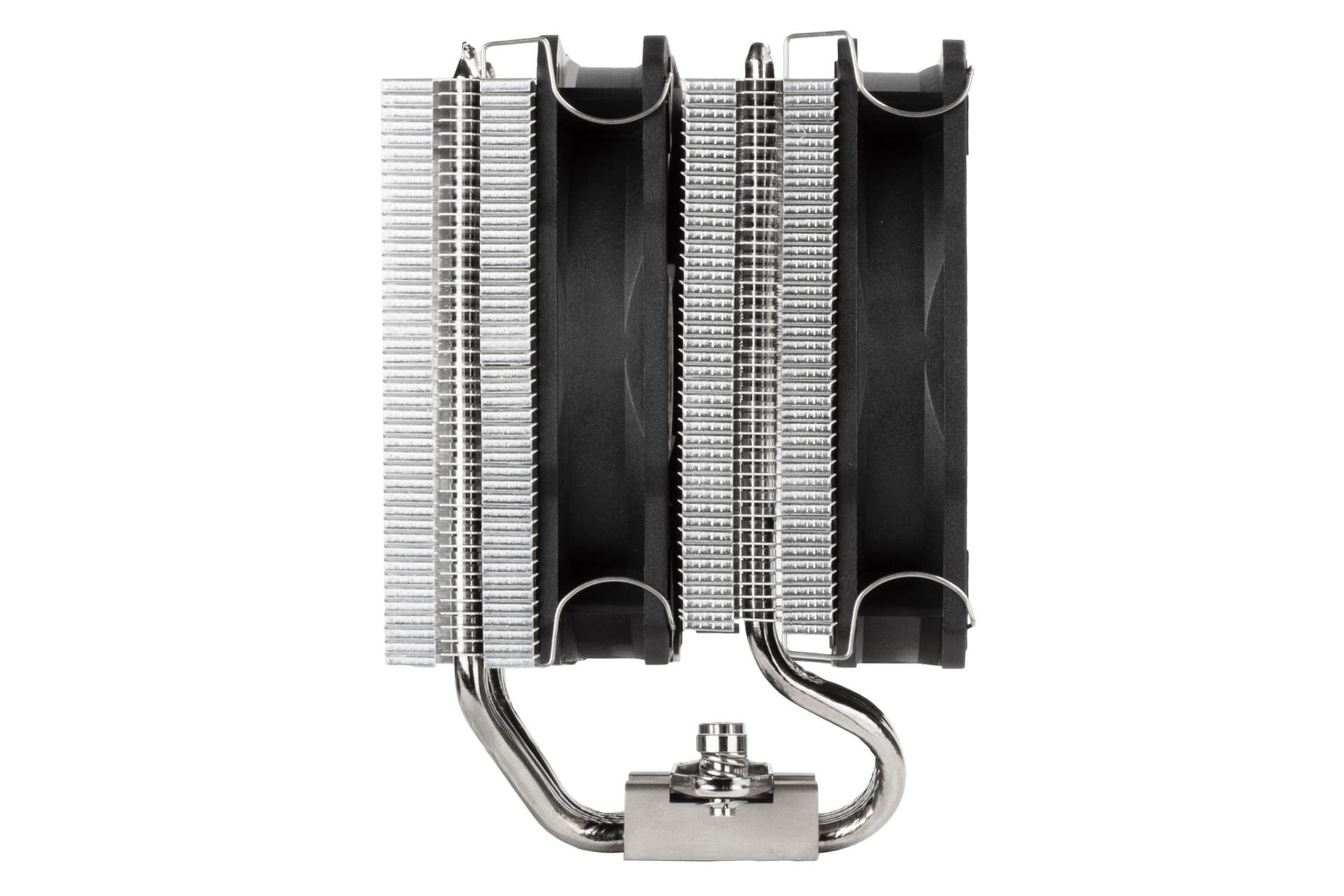 نمای جانبی خنک کننده پردازنده سیلور استون Hydrogon D120 ARGB