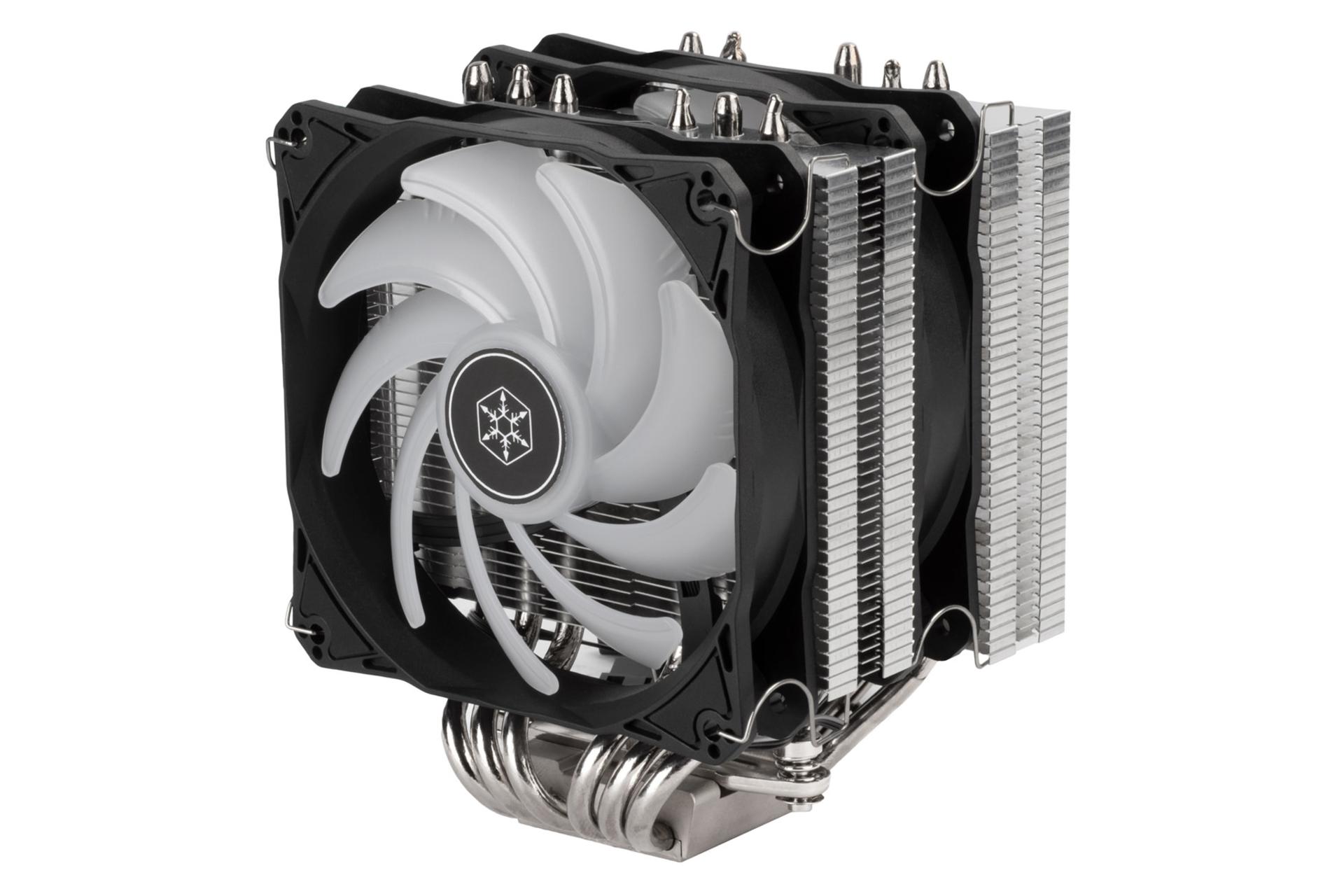 نیمرخ بالا خنک کننده پردازنده سیلور استون Hydrogon D120 ARGB بدون نورپردازی