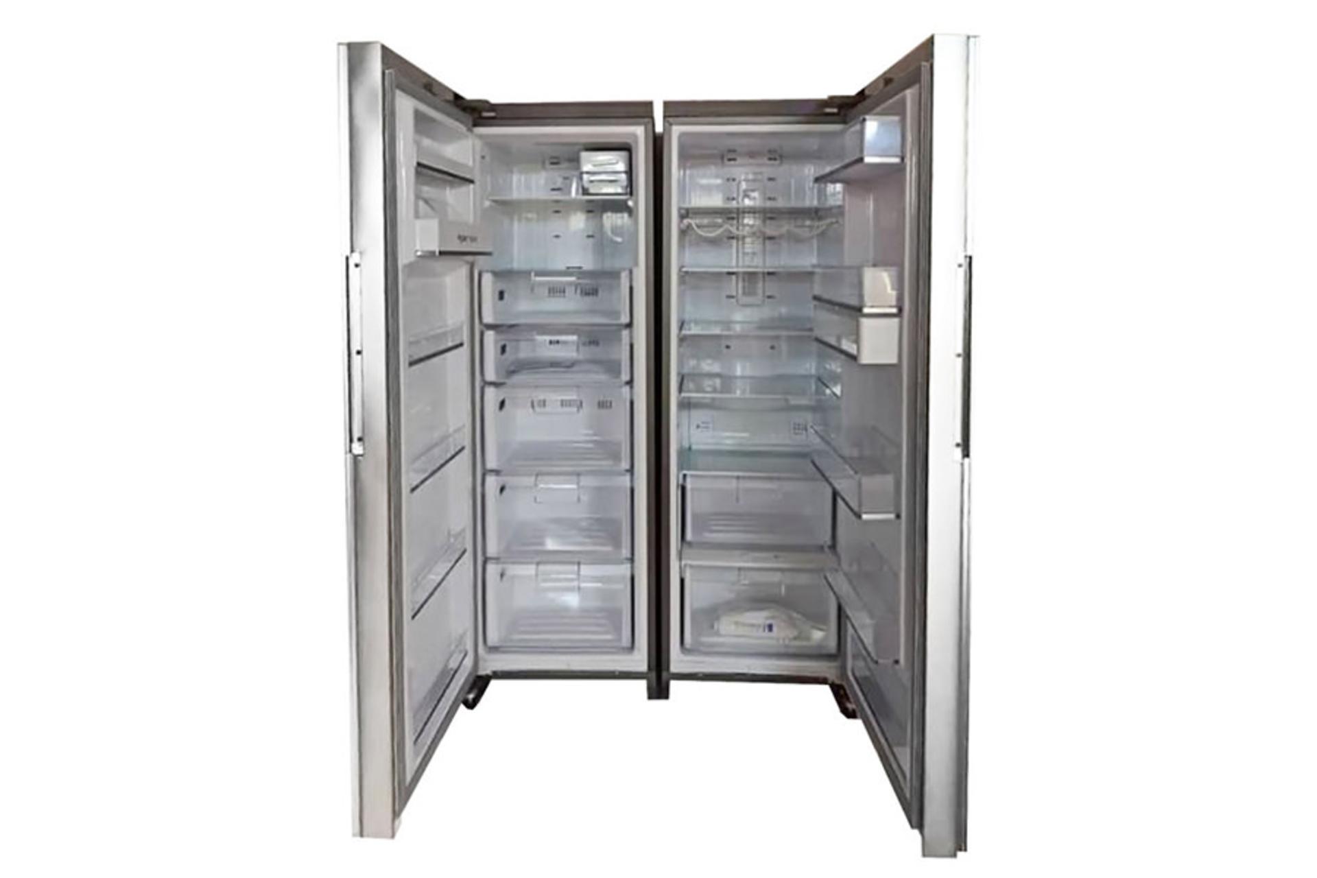 یخچال فریزر اسنوا Snowa S5-1190GW S6-1190GW درب باز شده