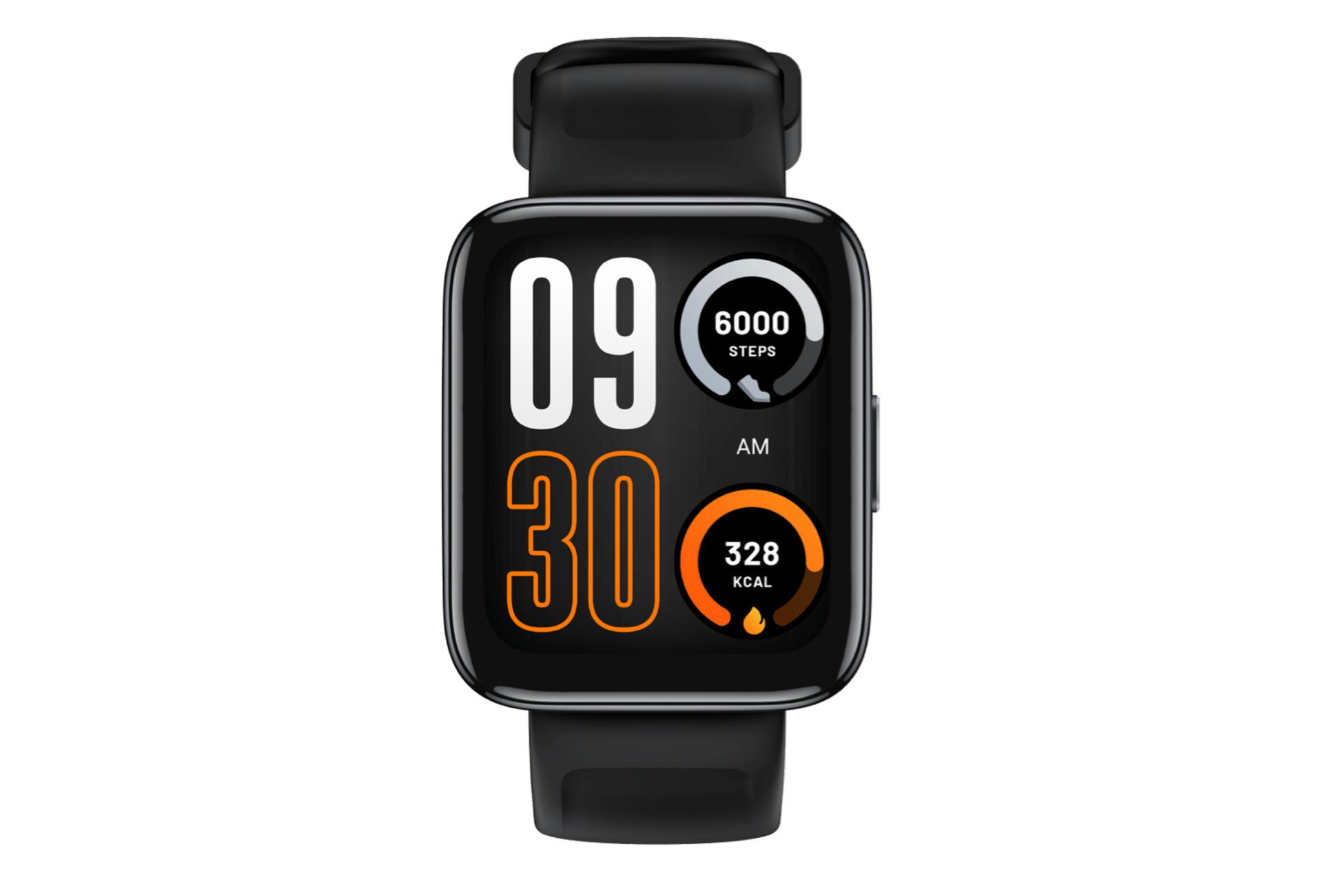 نمای روبرو ساعت هوشمند ریلمی واچ 3 پرو / Realme Watch 3 Pro مشکی