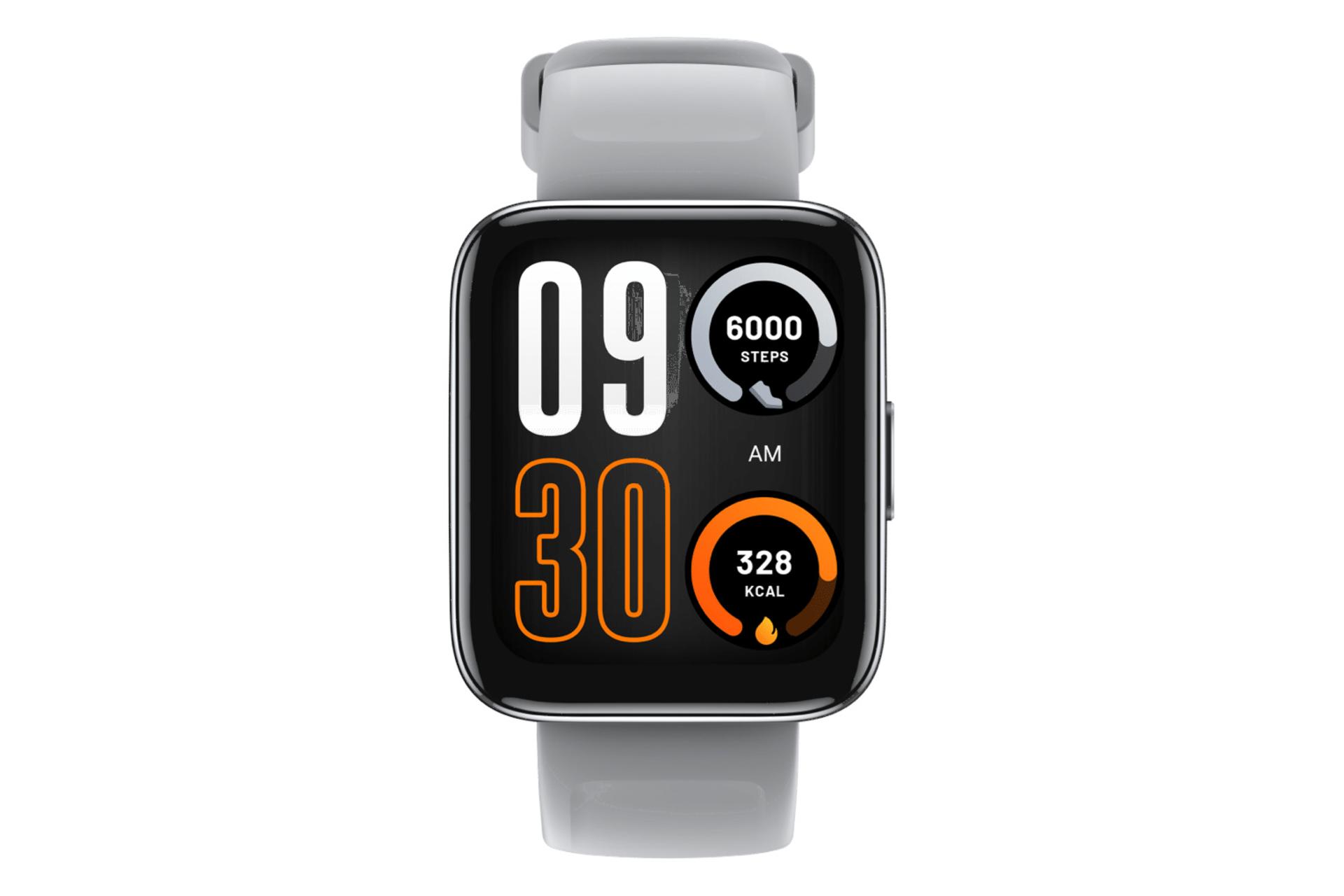 نمای روبرو ساعت هوشمند ریلمی واچ 3 پرو / Realme Watch 3 Pro خاکستری