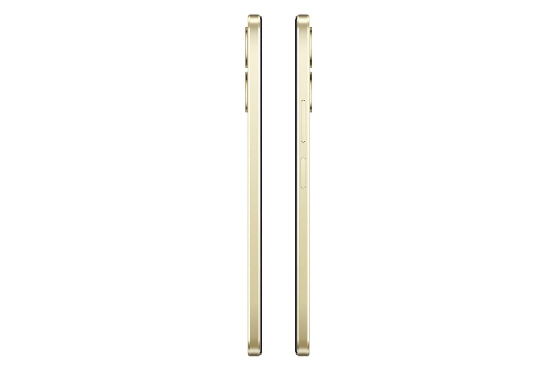 نمای جانبی گوشی موبایل ویوو vivo Y16 طلایی