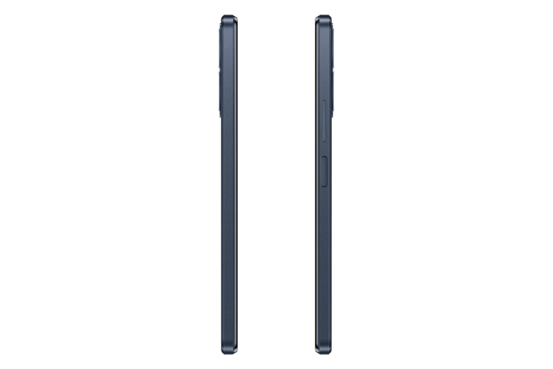 نمای جانبی گوشی موبایل iQOO Z6 لایت ویوو / vivo iQOO Z6 Lite سرمه ای