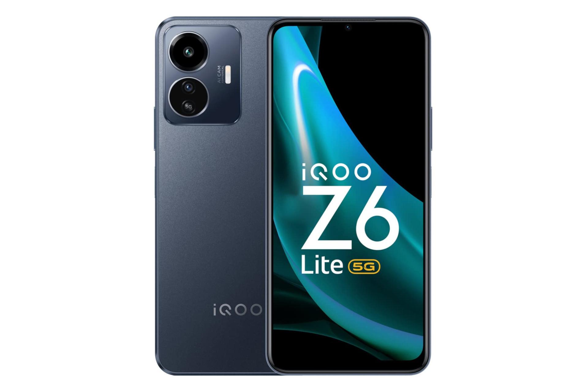 گوشی موبایل iQOO Z6 لایت ویوو / vivo iQOO Z6 Lite سرمه ای