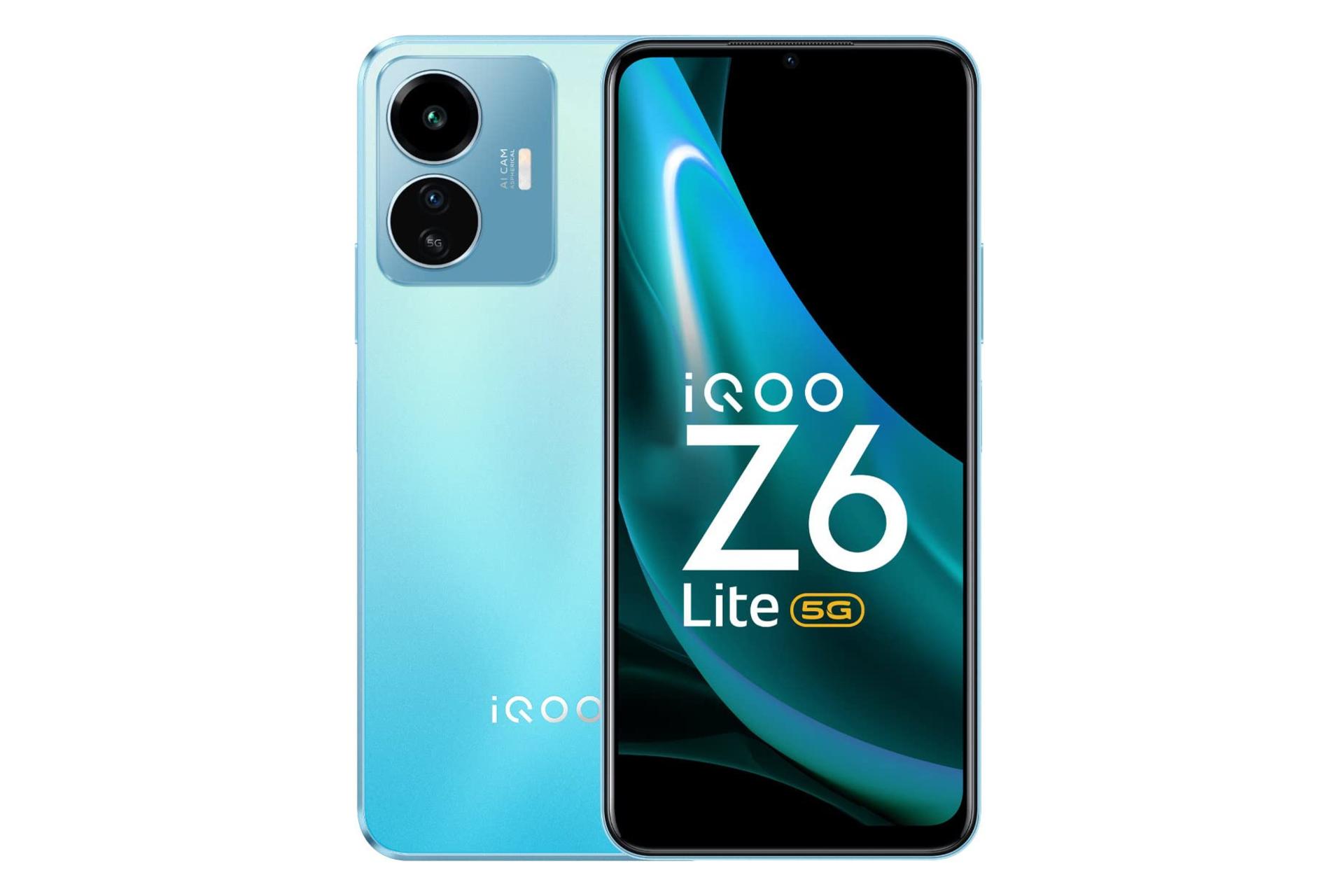 گوشی موبایل iQOO Z6 لایت ویوو / vivo iQOO Z6 Lite گرادیانی آبی و سبز