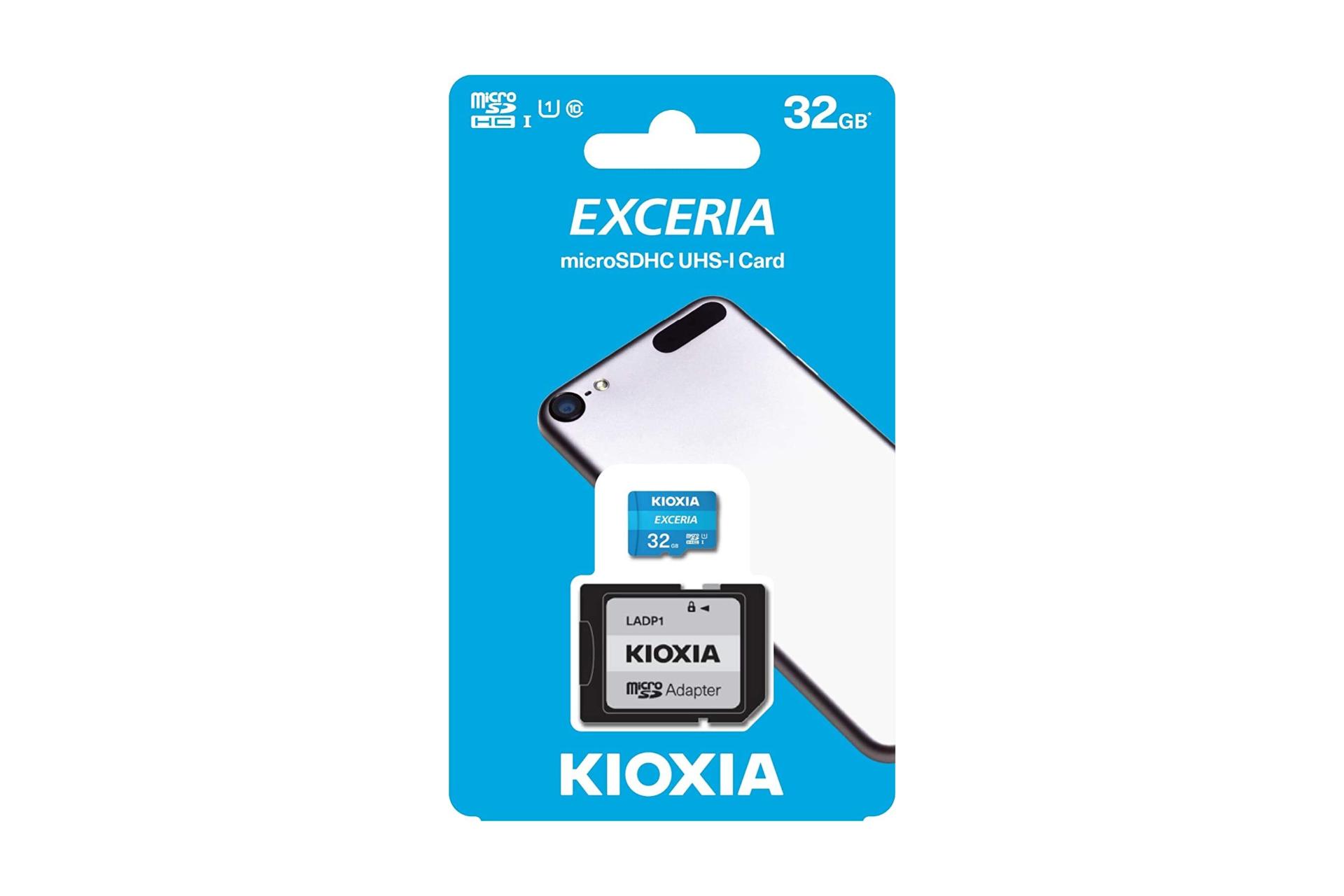 جعبه کیوکسیا SDXC با ظرفیت 32 گیگابایت مدل Exceria کلاس 10
