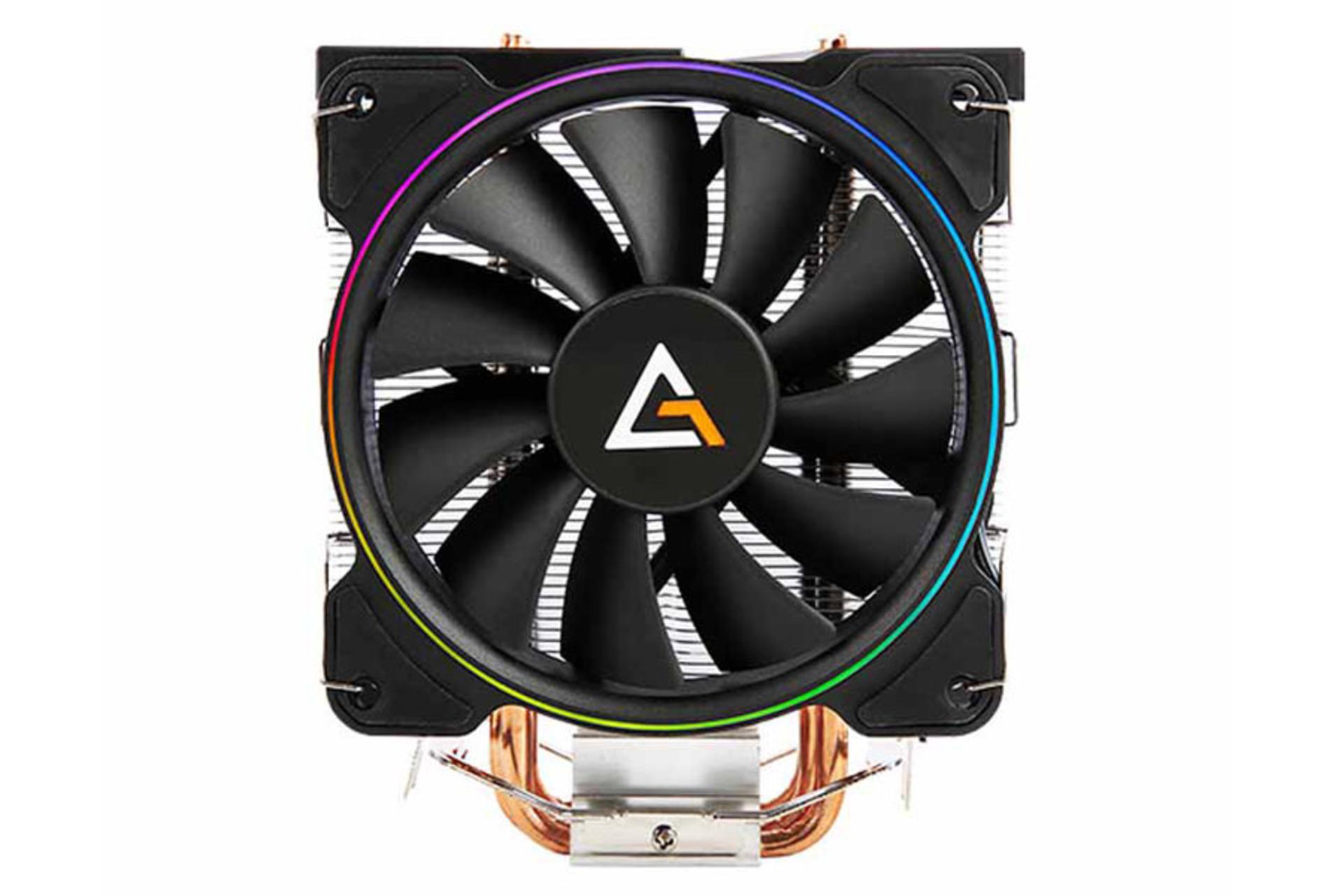 نمای روبرو خنک کننده پردازنده انتک A400 RGB