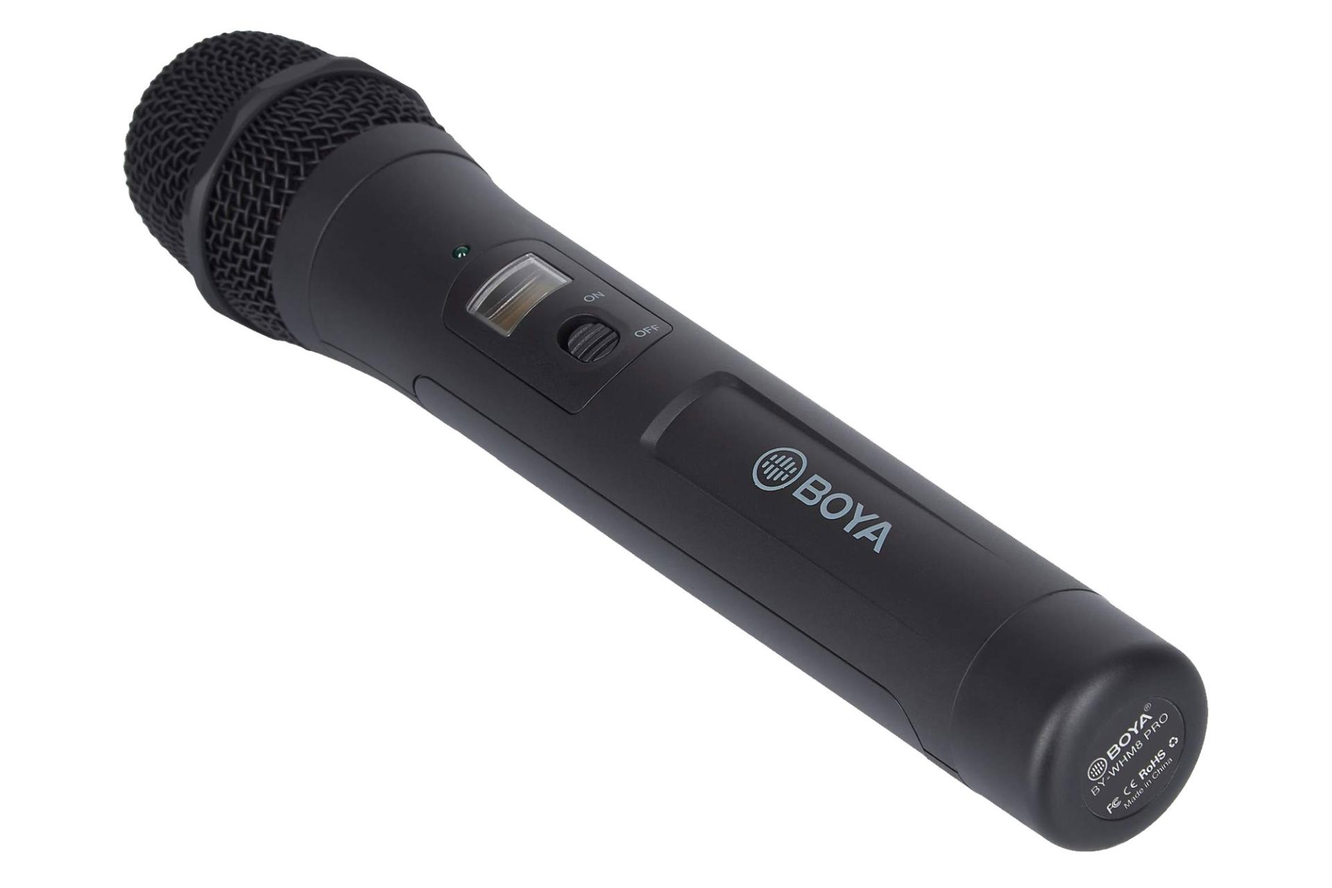 ابعاد میکروفون بویا BY-WHM8 Pro + RX8 PRO