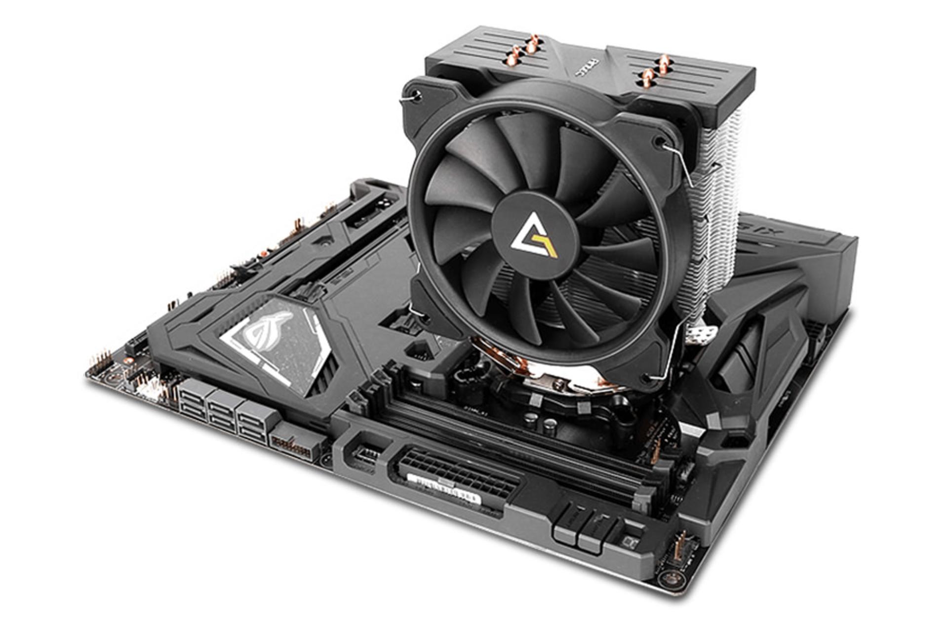 نصب خنک کننده پردازنده انتک A400 RGB روی مادربورد