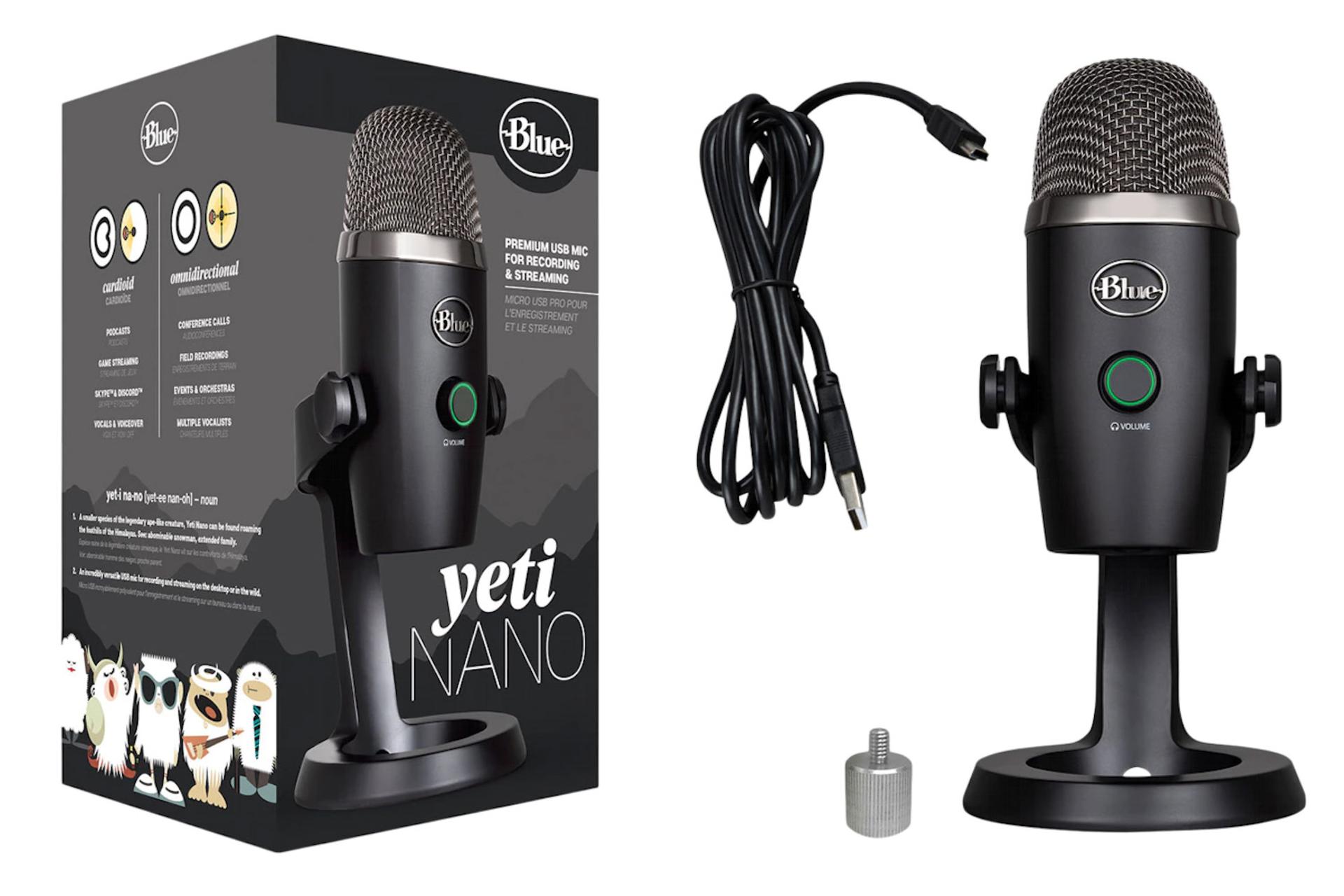 اقلام همراه میکروفون بلو Blue yeti NANO