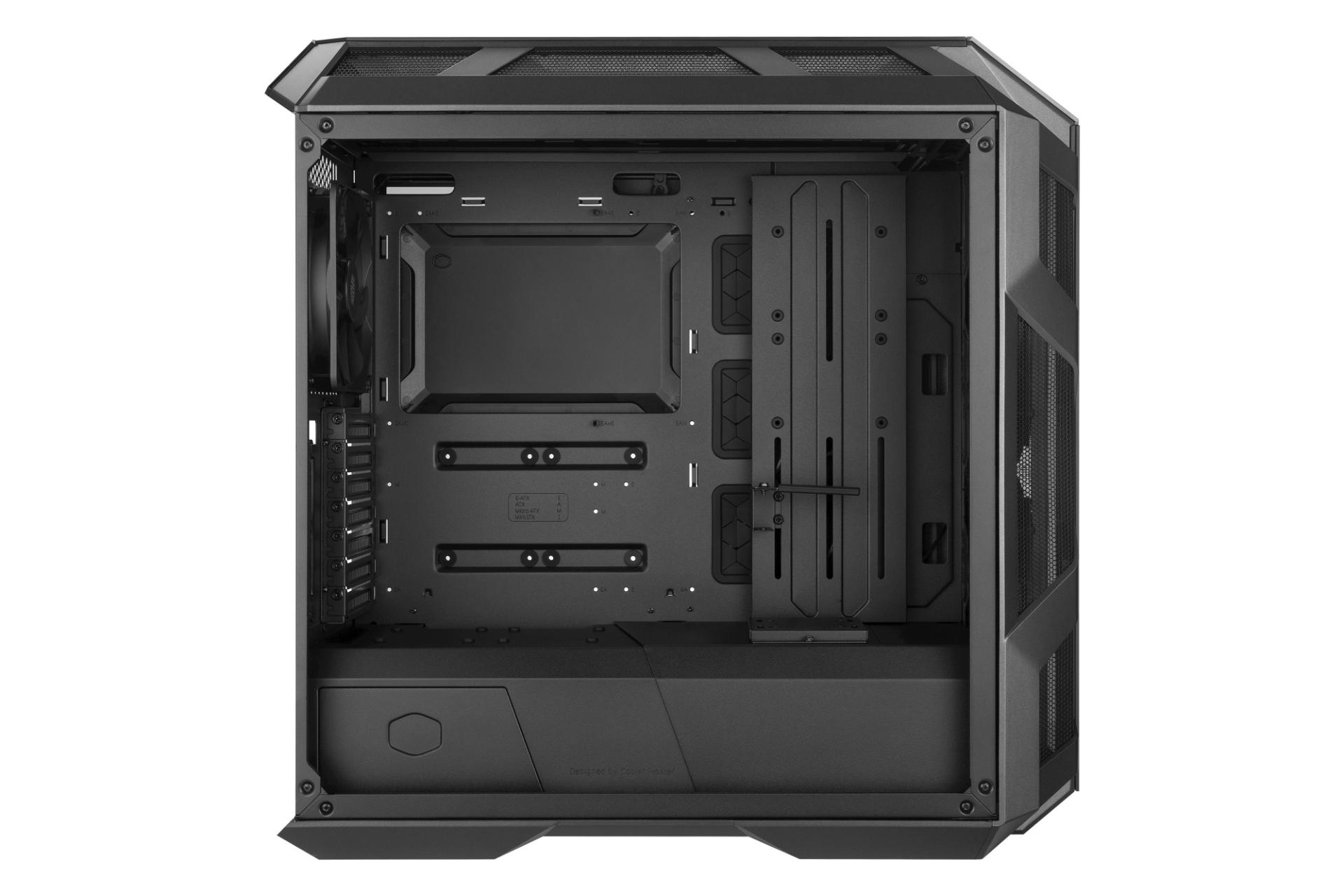 نمای داخل سمت چپ کیس کامپیوتر کولر مستر MASTERCASE H500M