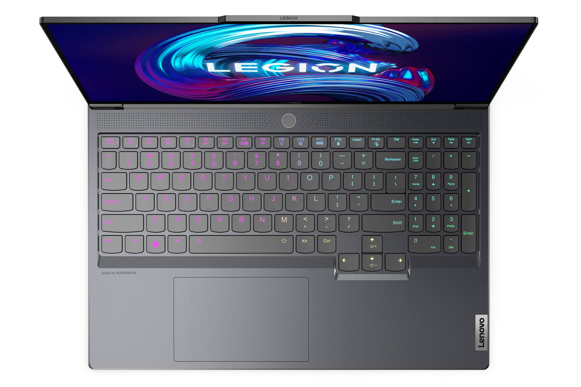 نمای بالا لپ تاپ لنوو لیژن 7