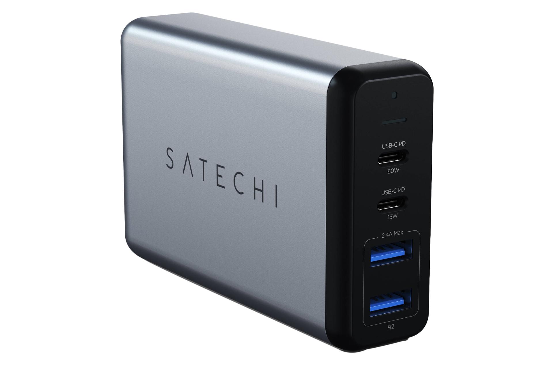 مرجع متخصصين ايران نماي جانبي شارژر ساتچي 75W 4-Port USB