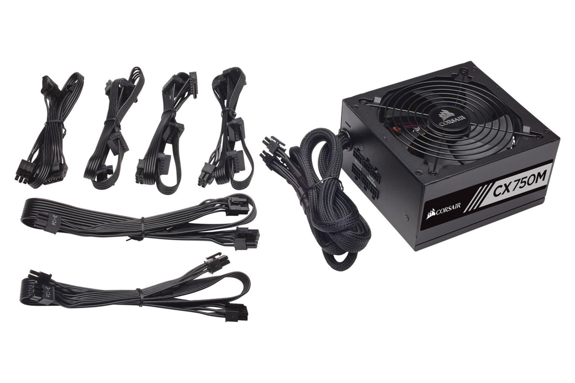 اقلام همراه پاور کامپیوتر کورسیر CX750M Bronze CP-9020061 با توان 750 وات