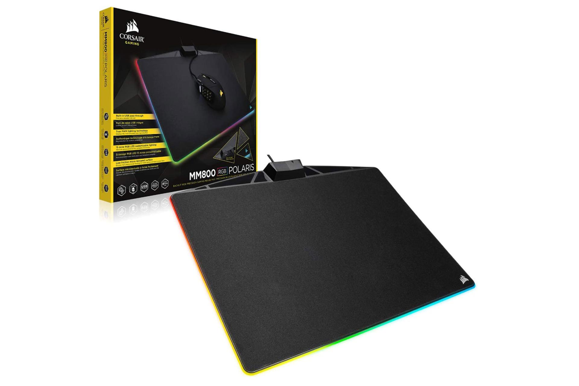 بسته بندی ماوس پد کورسیر Corsair MM800 RGB Polaris