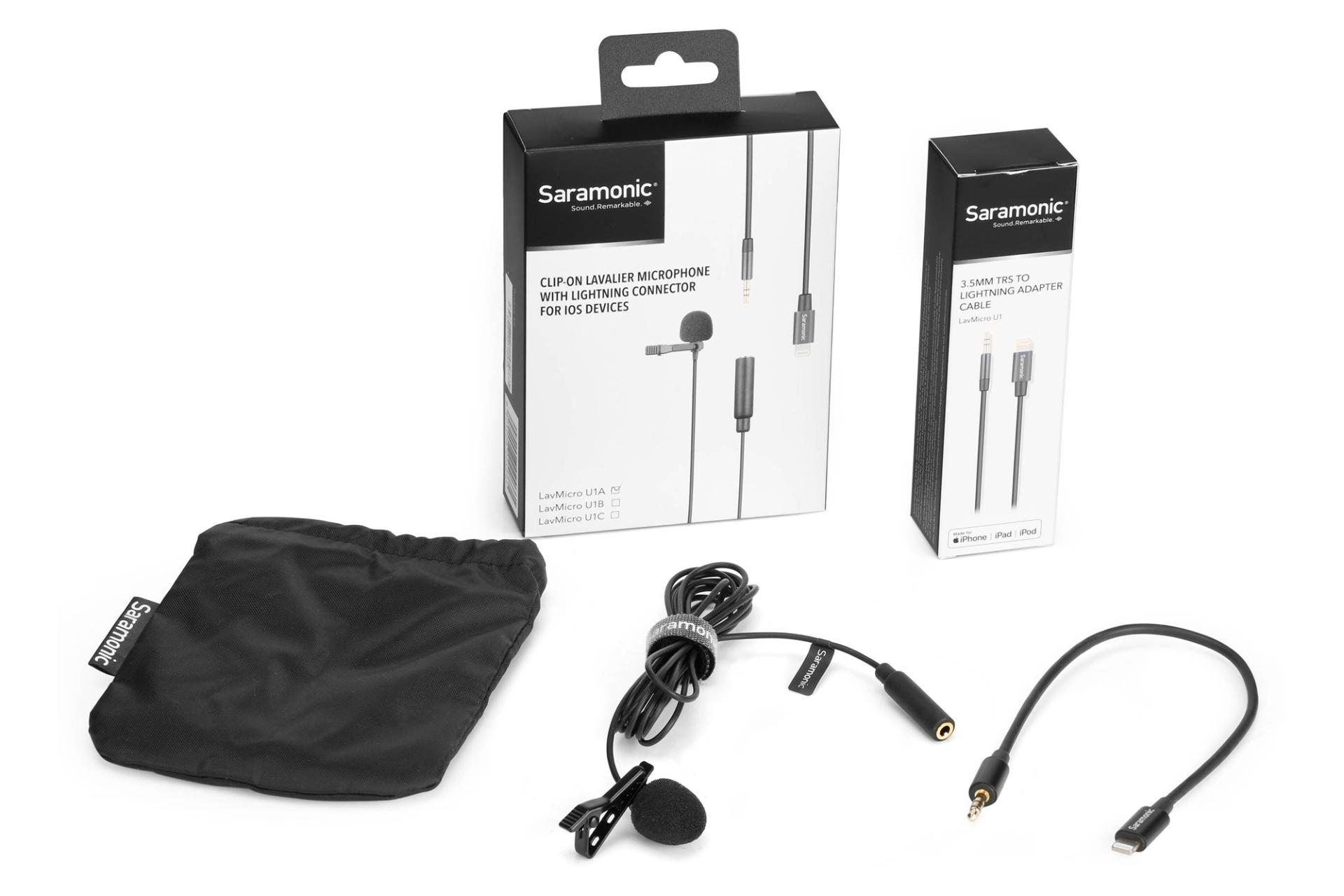 اقلام همراه میکروفون سارامونیک Saramonic LavMicro U1A