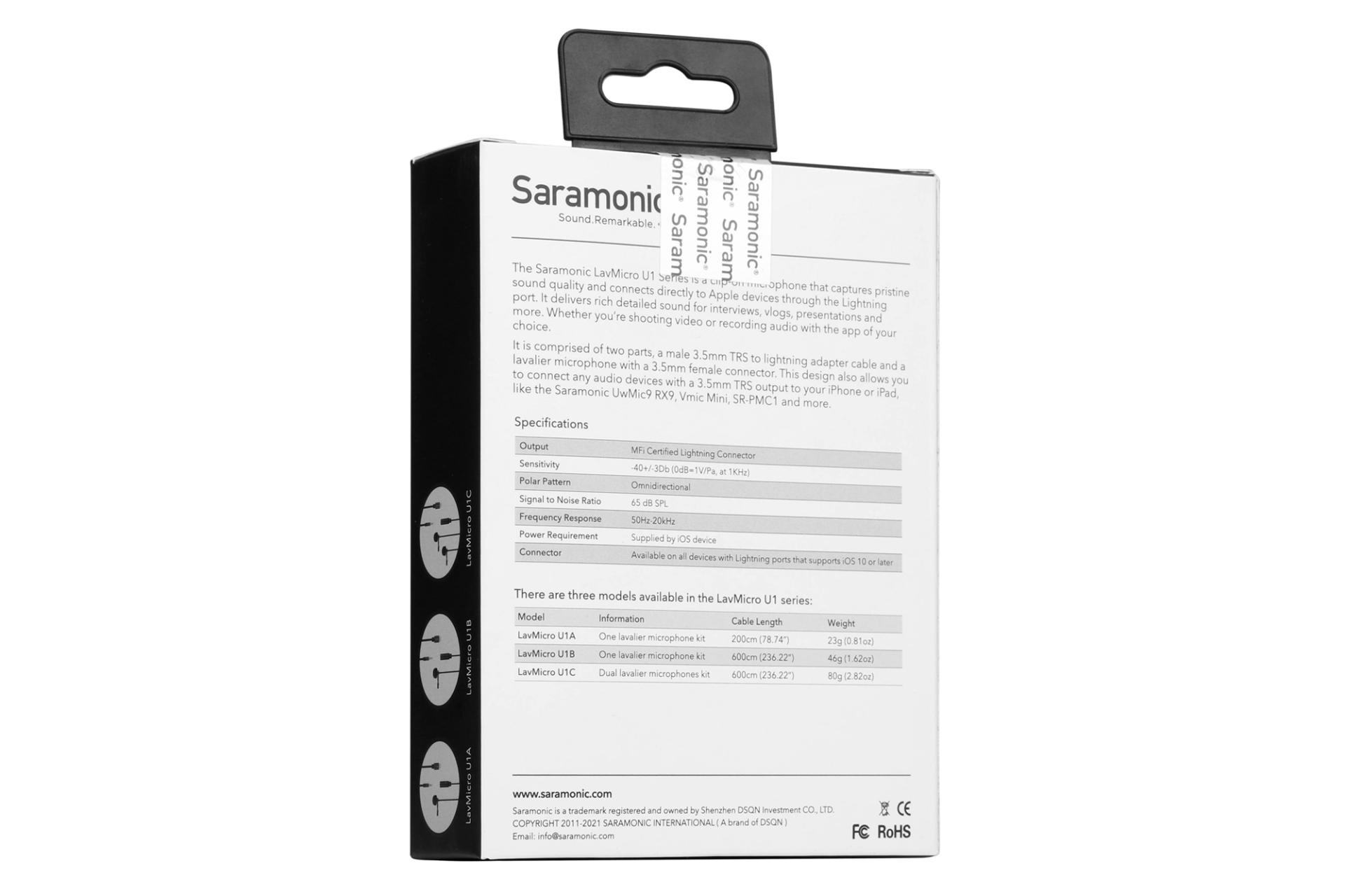 جعبه میکروفون سارامونیک Saramonic LavMicro U1A