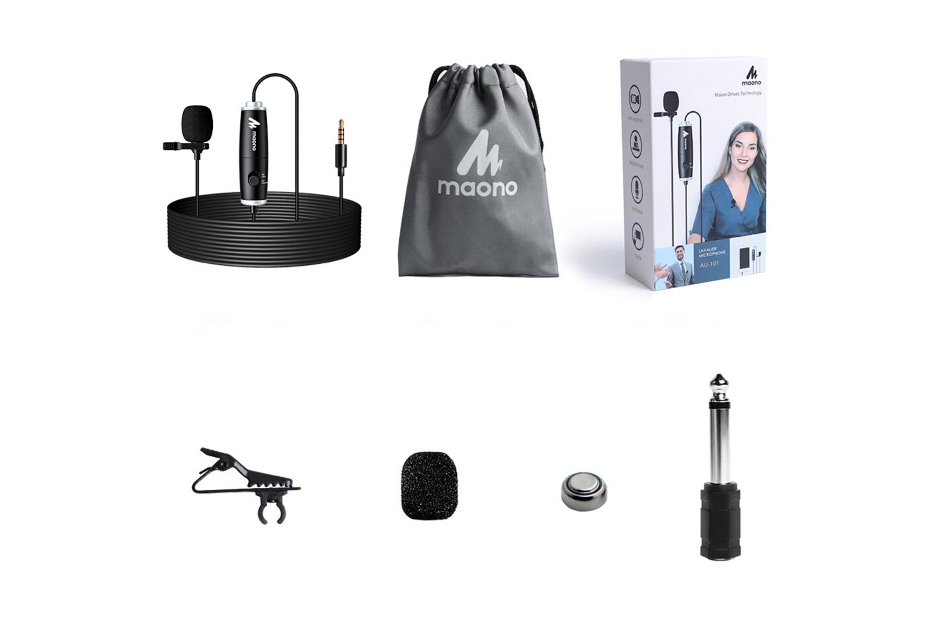 اقلام همراه میکروفون ماونو Maono AU-101