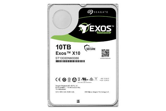 نمای روبرو هارد دیسک سیگیت Seagate Exos X10 ST10000NM0086 3.5 Inch 10TB ظرفیت 10 ترابایت