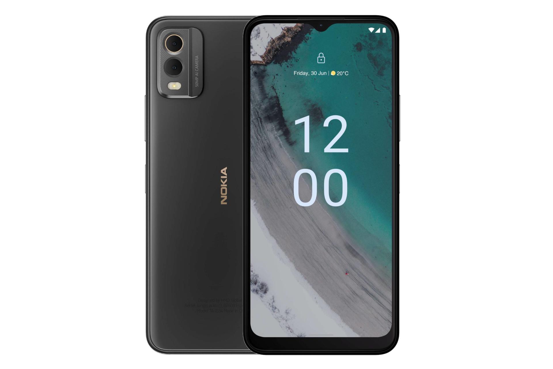 گوشی موبایل نوکیا Nokia C32 خاکستری تیره