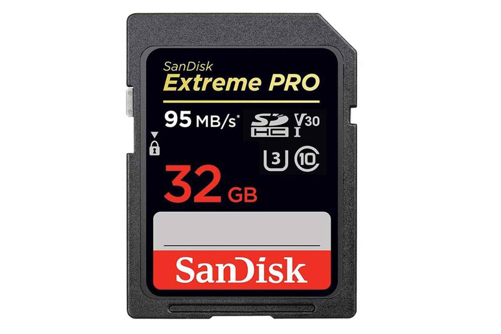 مرجع متخصصين ايران SanDisk Extreme Pro V30 microSDHC Class 10 UHS-I U3 32GB
