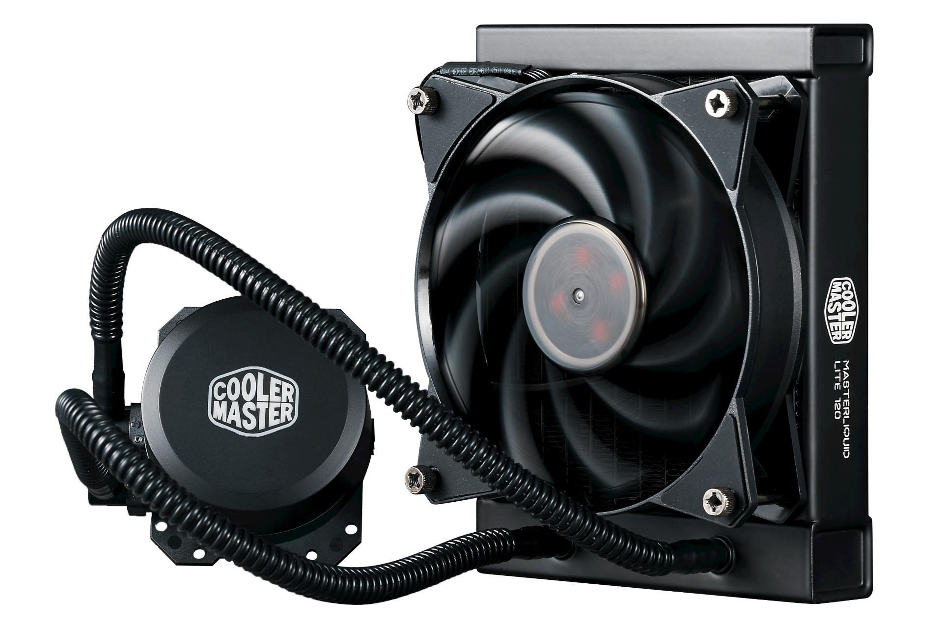 نمای جانبی خنک کننده مایع کولر مستر MASTERLIQUID LITE 120