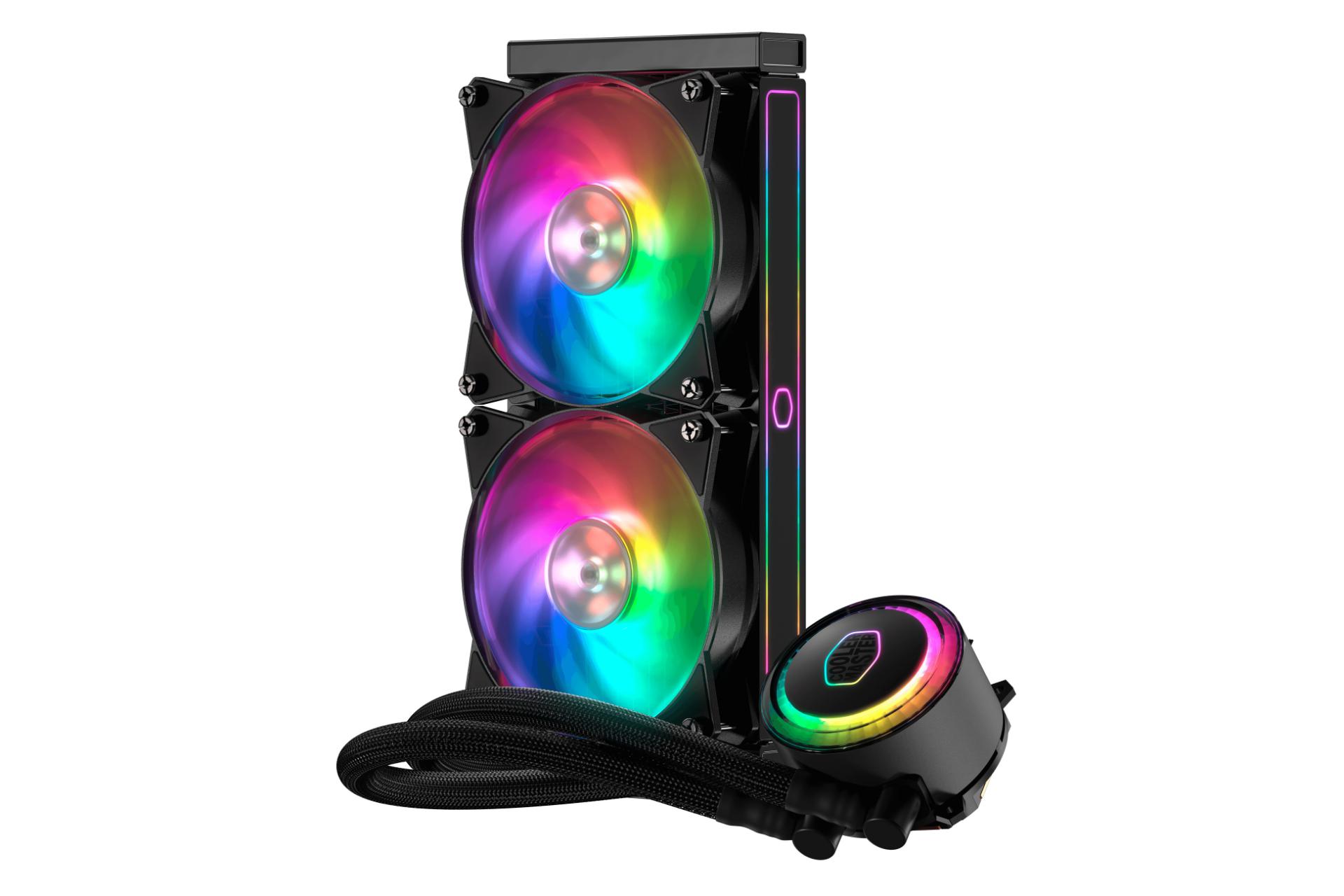 نمای عمودی خنک کننده مایع کولر مستر MASTERLIQUID ML240RS RGB