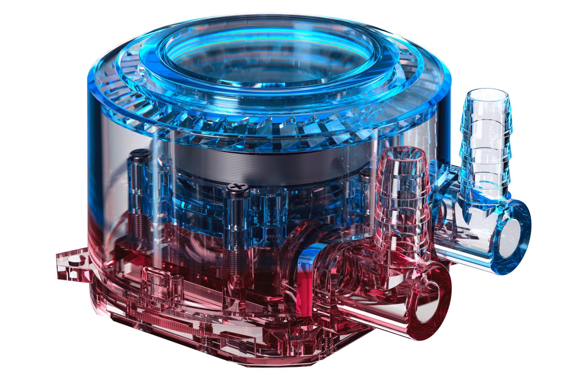 نمای داخل پمپ خنک کننده مایع کولر مستر MASTERLIQUID ML120R RGB