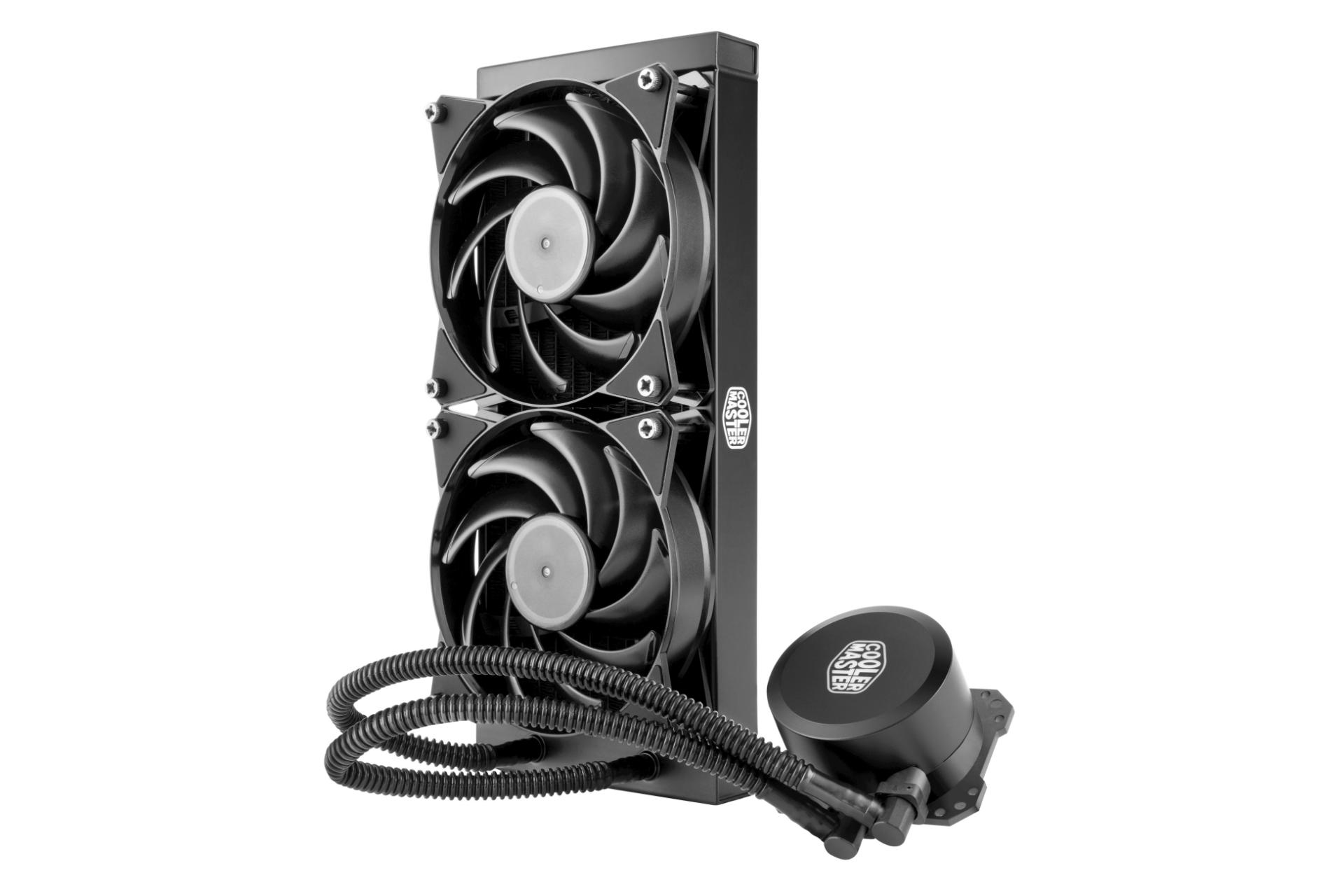 نمای عمودی خنک کننده مایع کولر مستر MASTERLIQUID LITE 240