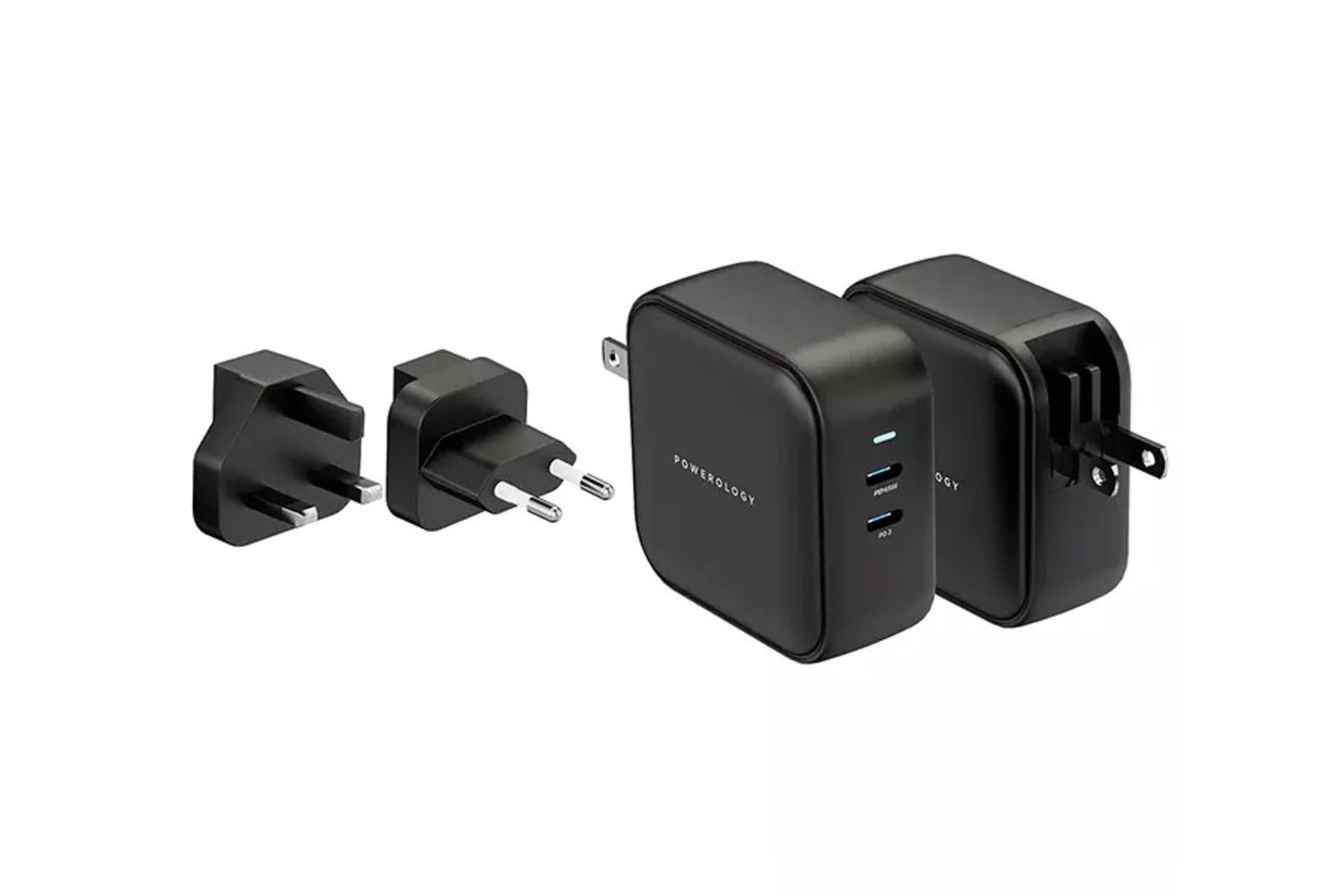 دوشاخه های شارژر پاورولوجی PWCUQC007