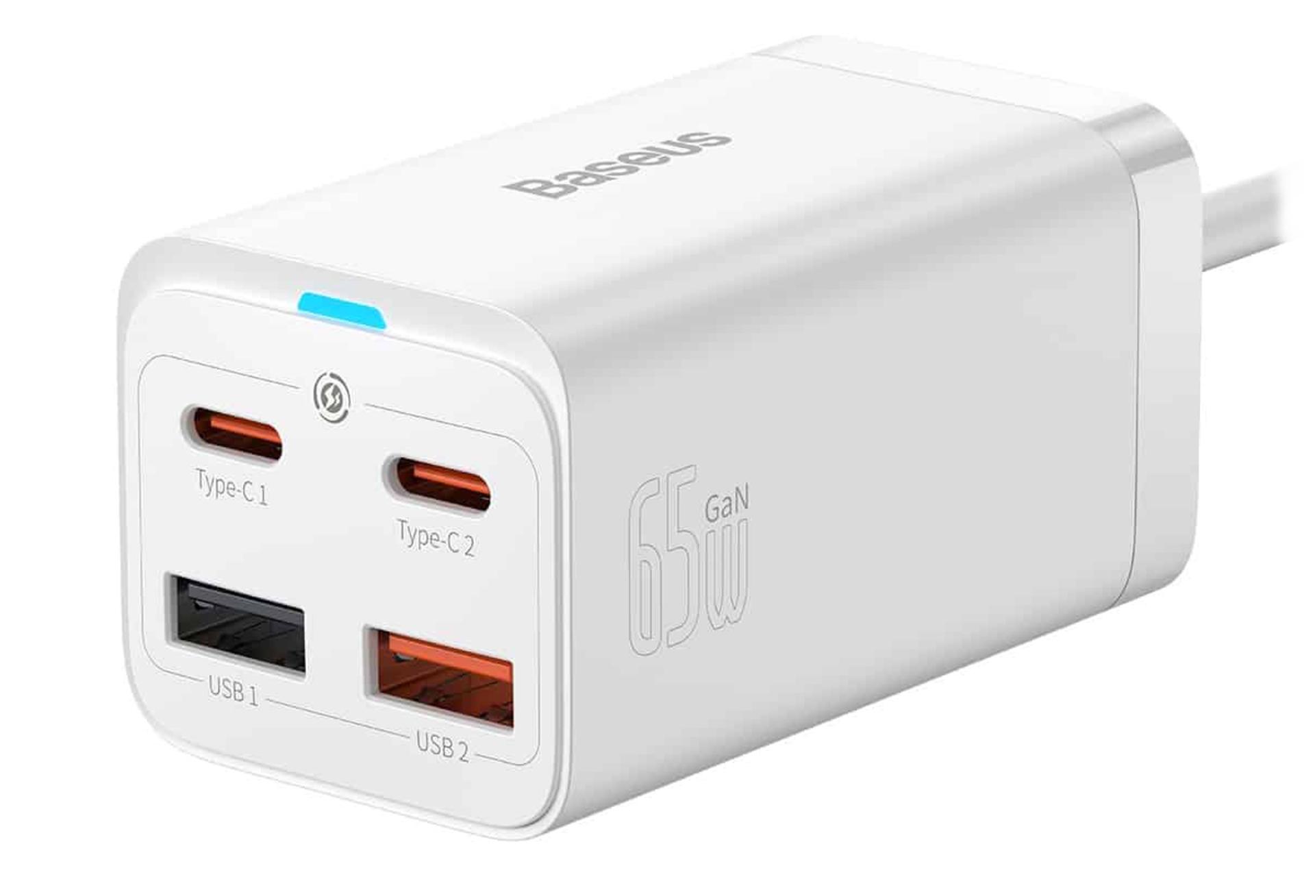 مرجع متخصصين ايران نماي راست شارژر باسئوس GaN3 Pro Desktop