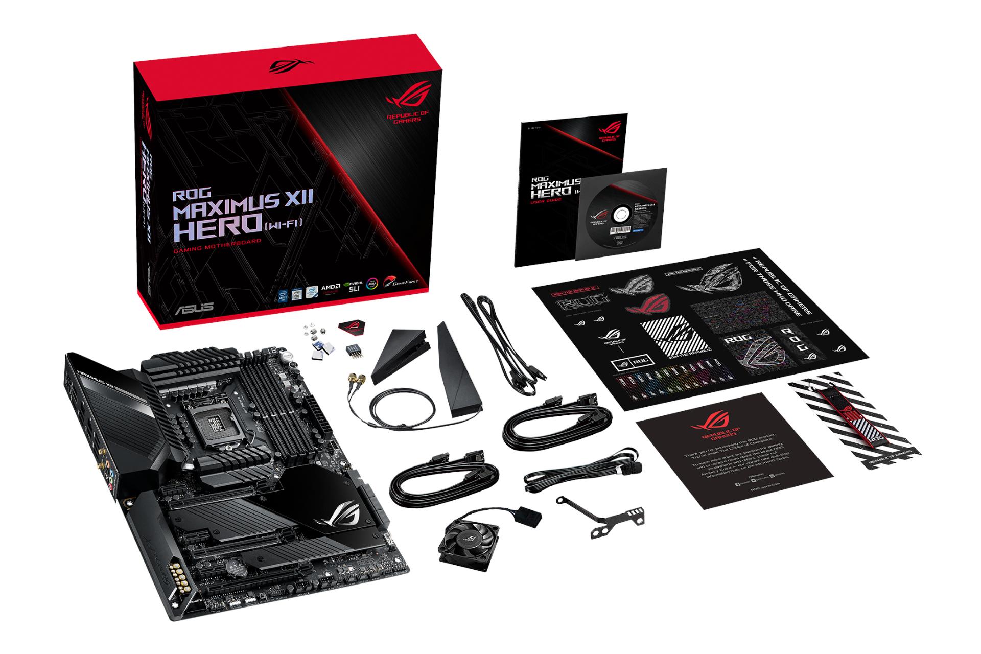 اقلام همراه مادربرد ایسوس ASUS ROG ROG MAXIMUS XII HERO WI-FI