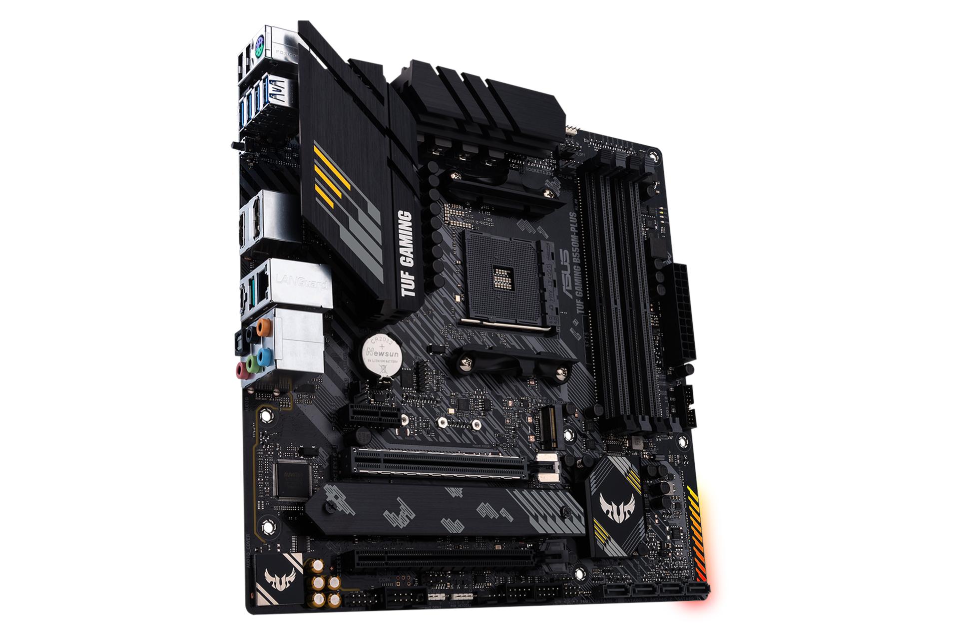 نمای چپ مادربرد ایسوس ASUS TUF GAMING B550M-PLUS