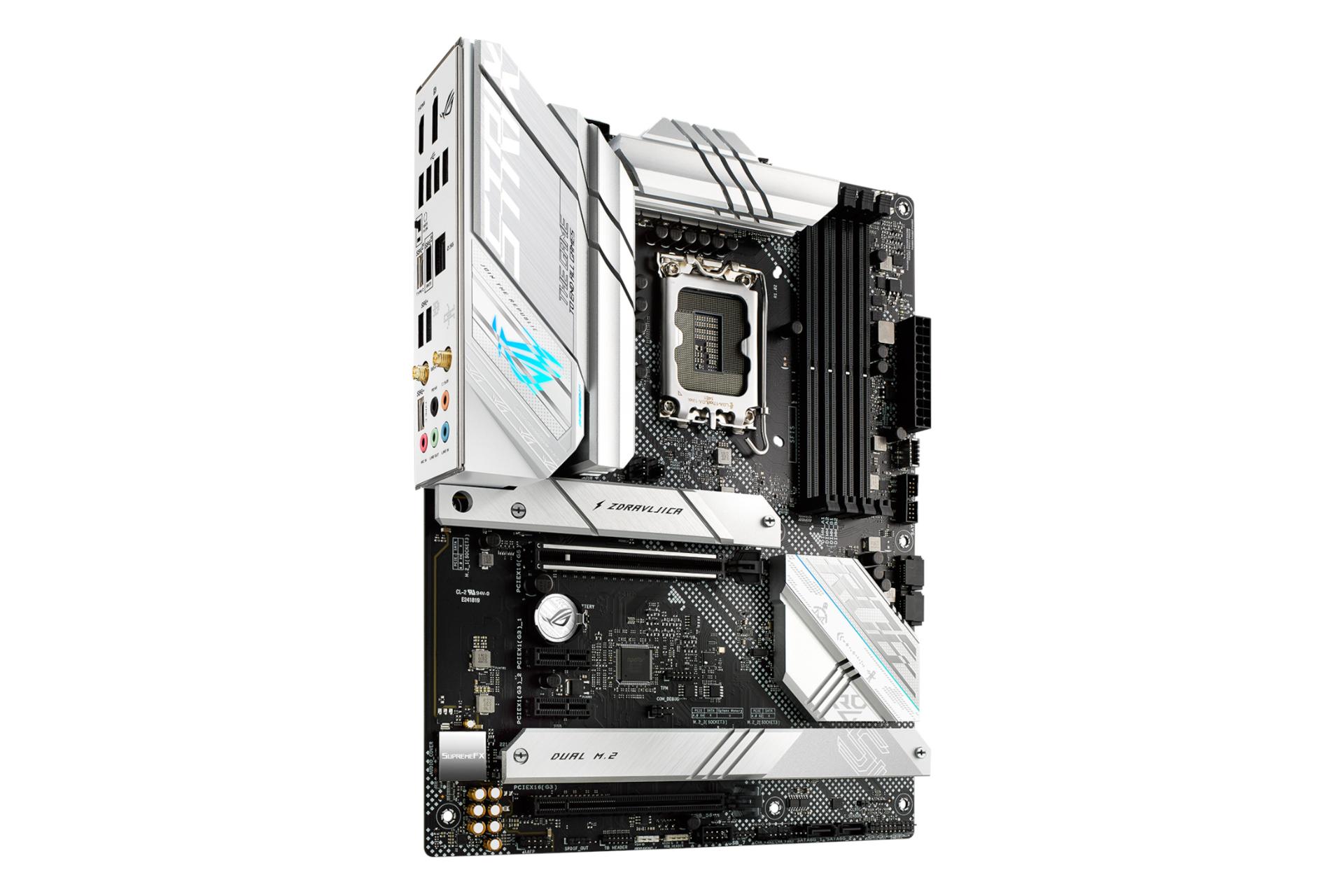 نمای چپ مادربرد ایسوس ASUS ROG STRIX B660-A GAMING WIFI D4