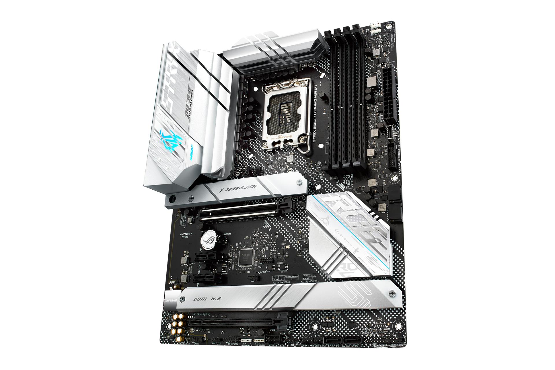 نمای راست مادربرد ایسوس ASUS ROG STRIX B660-A GAMING WIFI D4