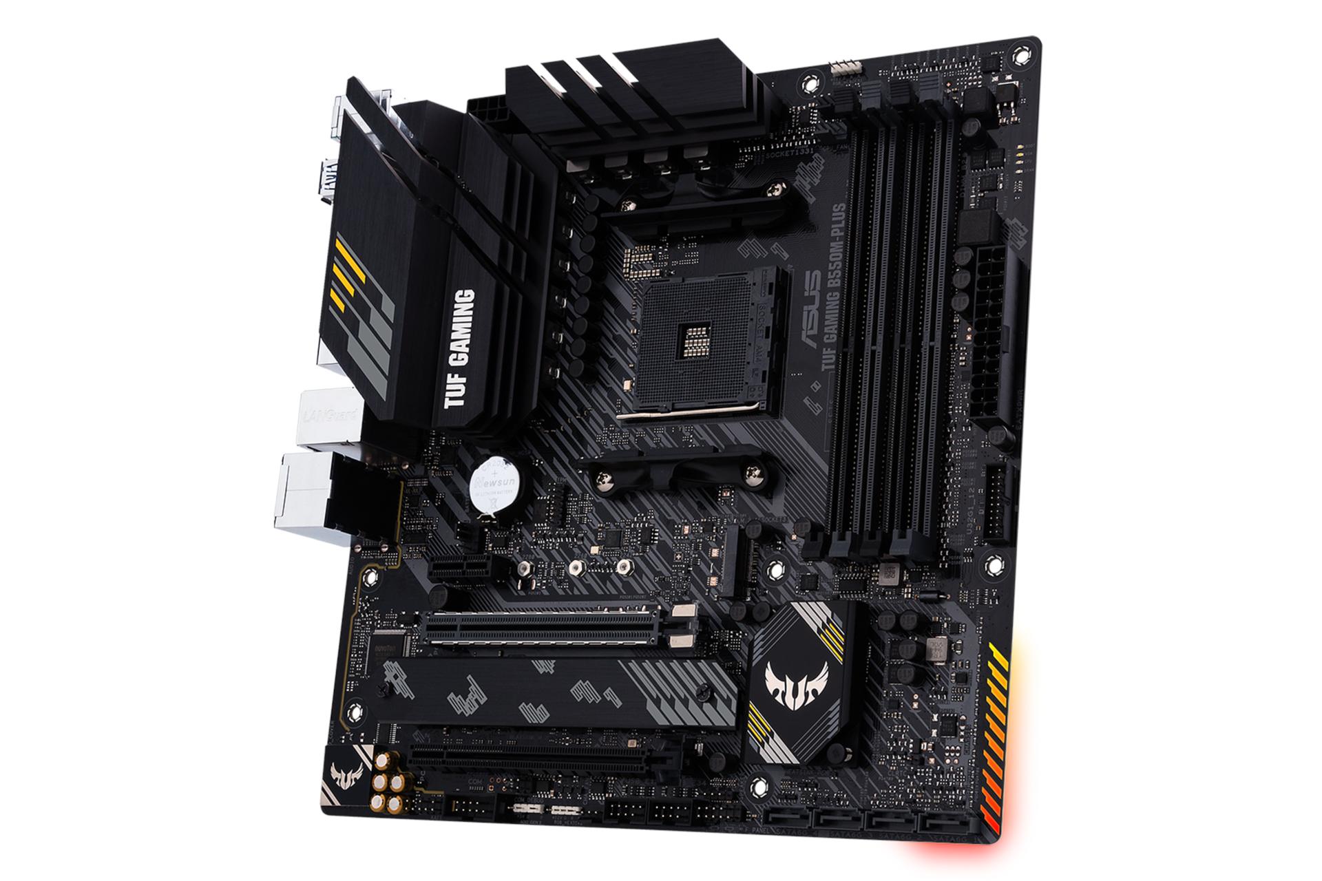 نمای راست مادربرد ایسوس ASUS TUF GAMING B550M-PLUS