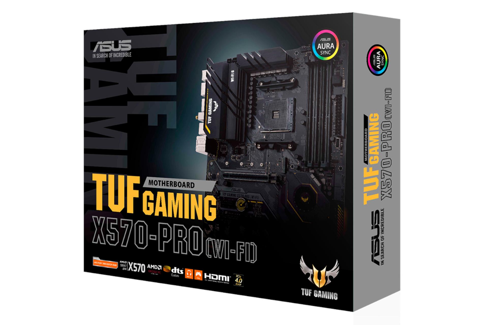 جعبه مادربرد ایسوس ASUS TUF GAMING X570-PRO WI-FI
