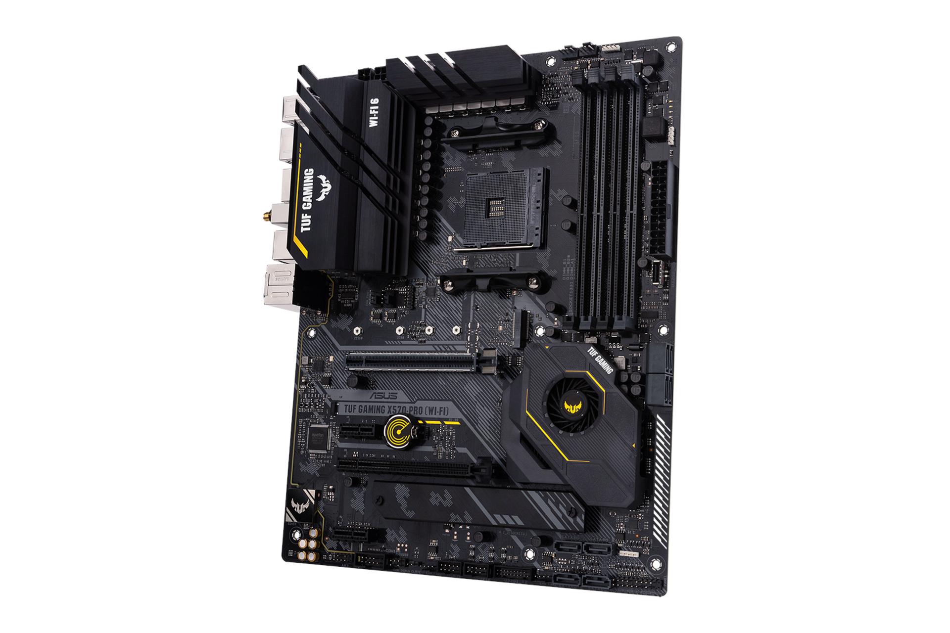 نمای راست مادربرد ایسوس ASUS TUF GAMING X570-PRO WI-FI