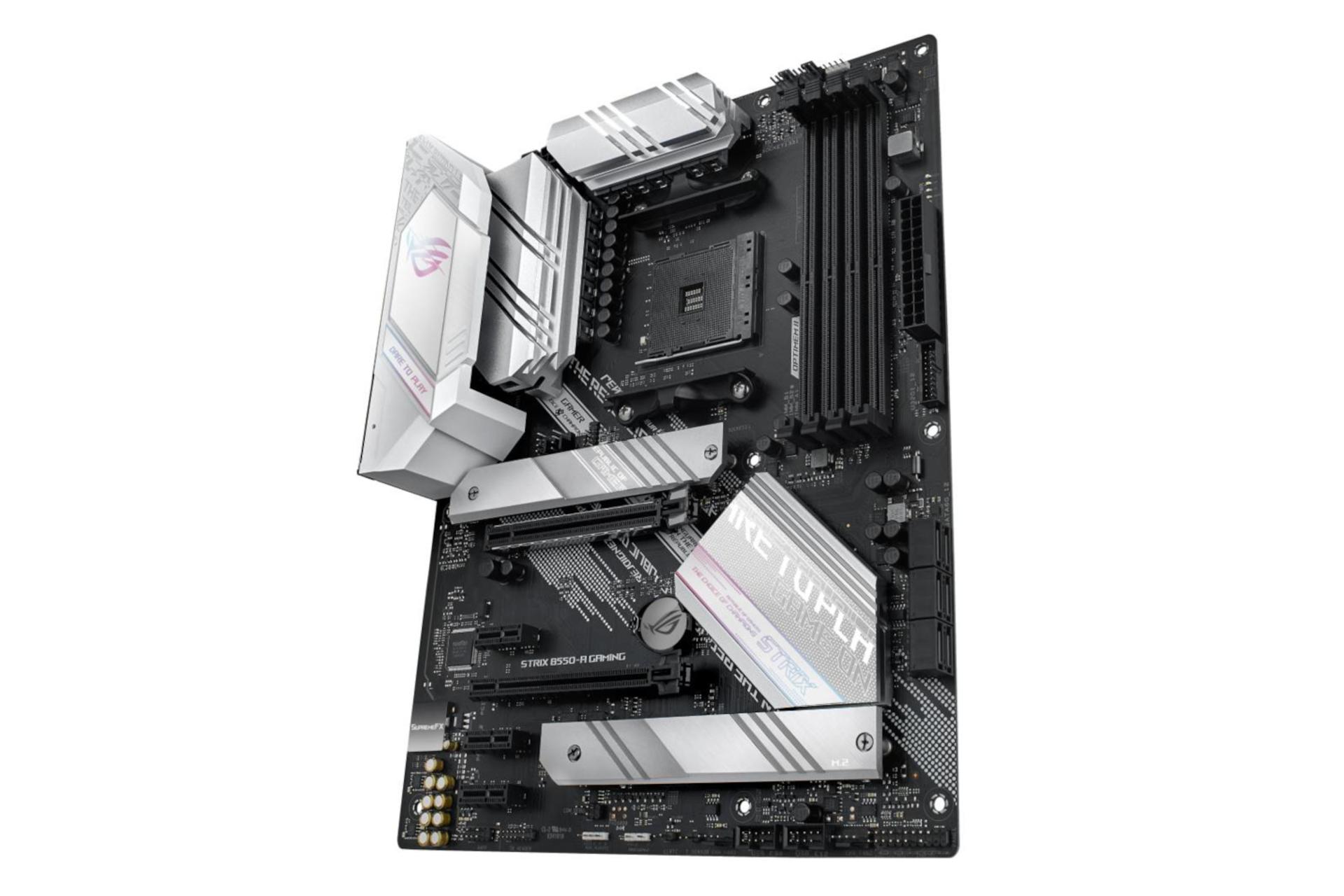 نمای راست مادربرد ایسوس ASUS ROG STRIX B550-A GAMING