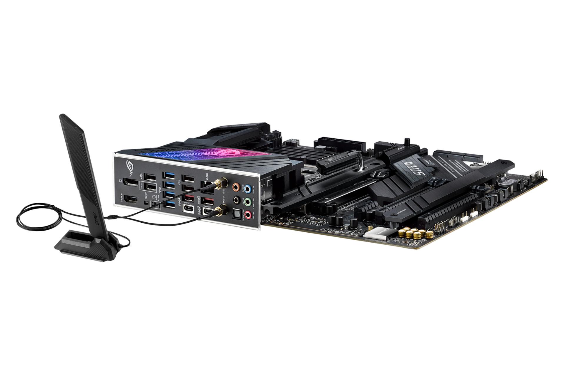 درگاه های پشتی مادربرد ایسوس ASUS ROG STRIX Z690-E GAMING WIFI