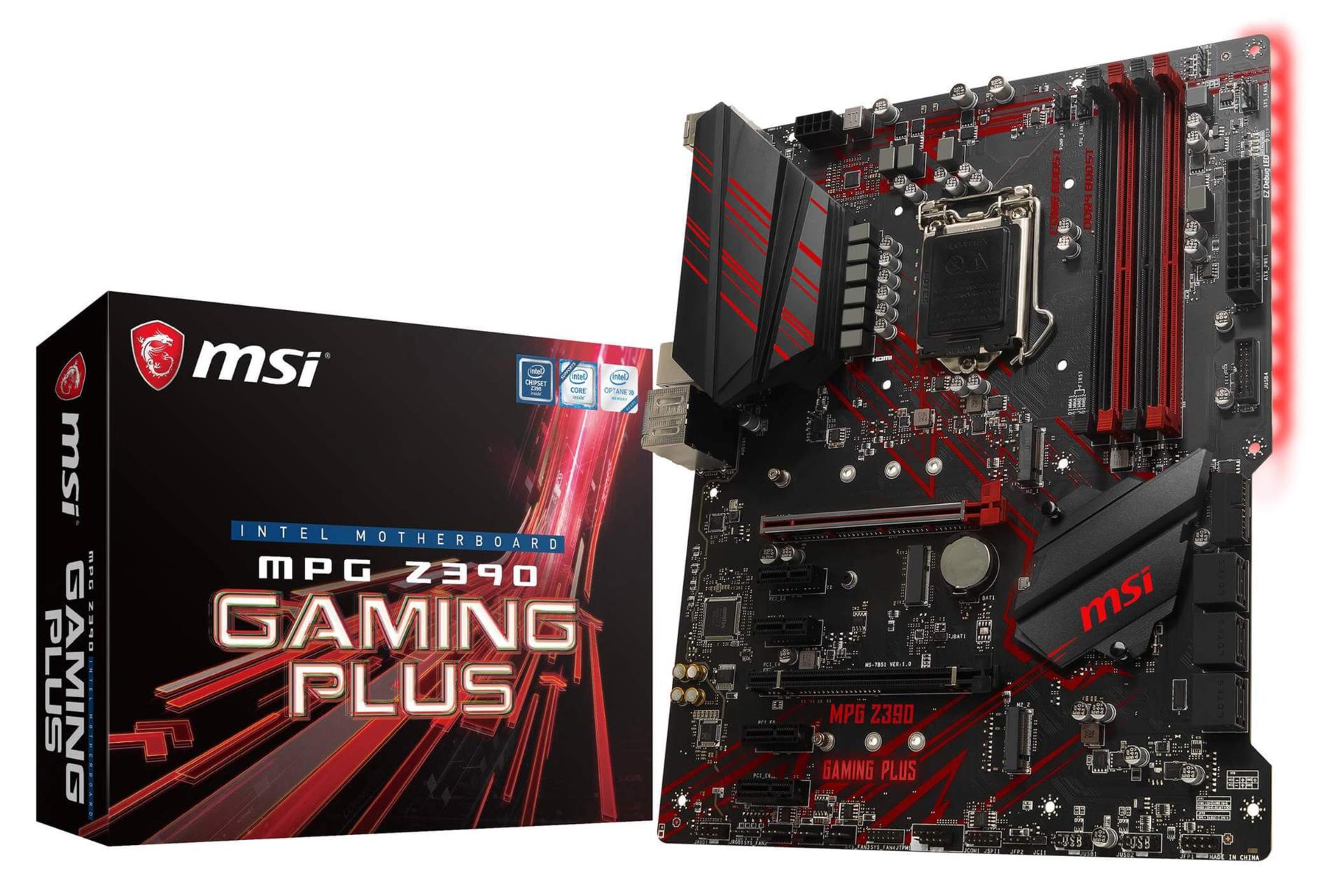 بسته بندی مادربرد ام اس آی msi MPG Z390 GAMING PLUS