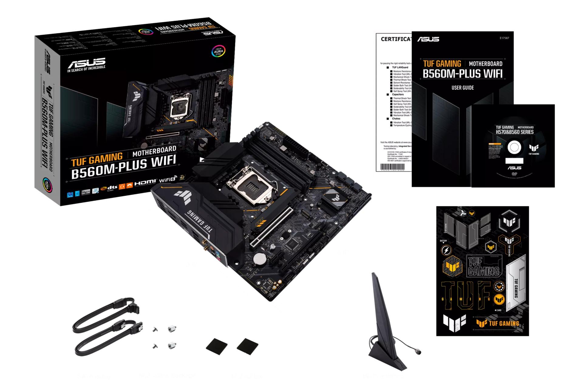 اقلام همراه مادربرد ایسوس ASUS TUF GAMING B560M-PLUS WIFI