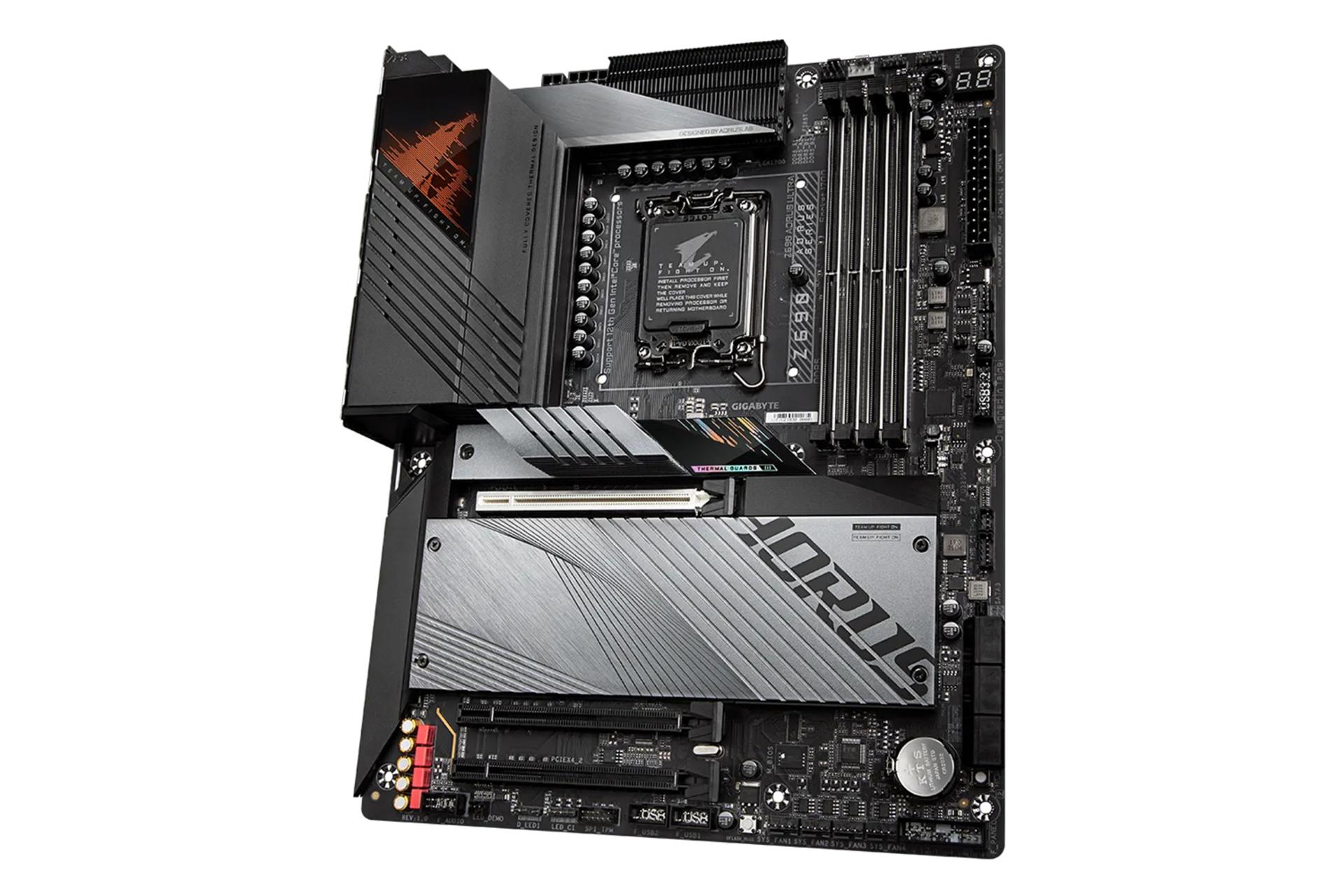 نمای کناری مادربرد گیگابایت GIGABYTE Z690 AORUS ULTRA (rev. 1.x)